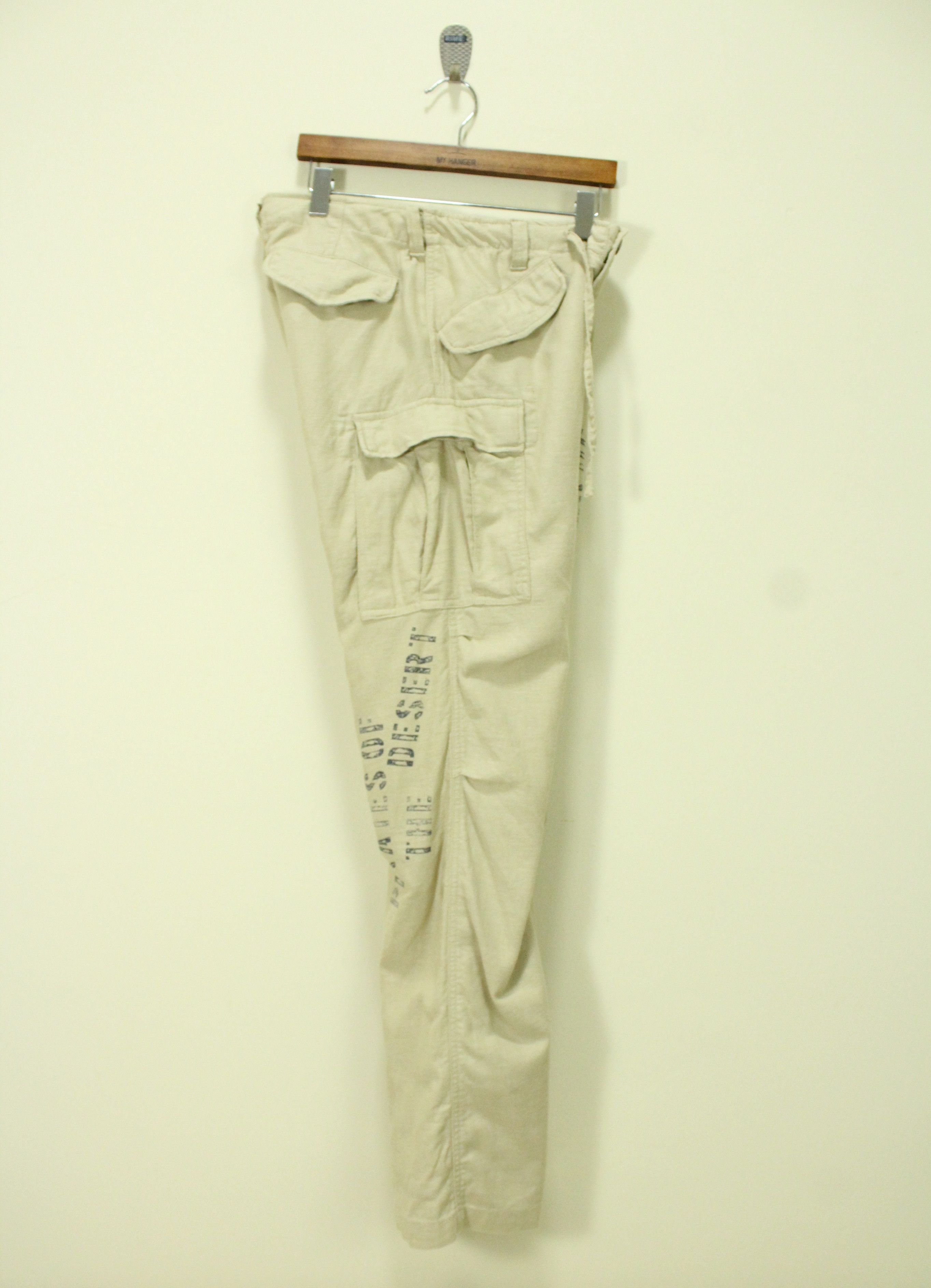 291295=Homme Skull Pirates 291295 HOMME Pants Cargo Cotton Linen Size US 30 / EU 46 - 13 Thumbnail