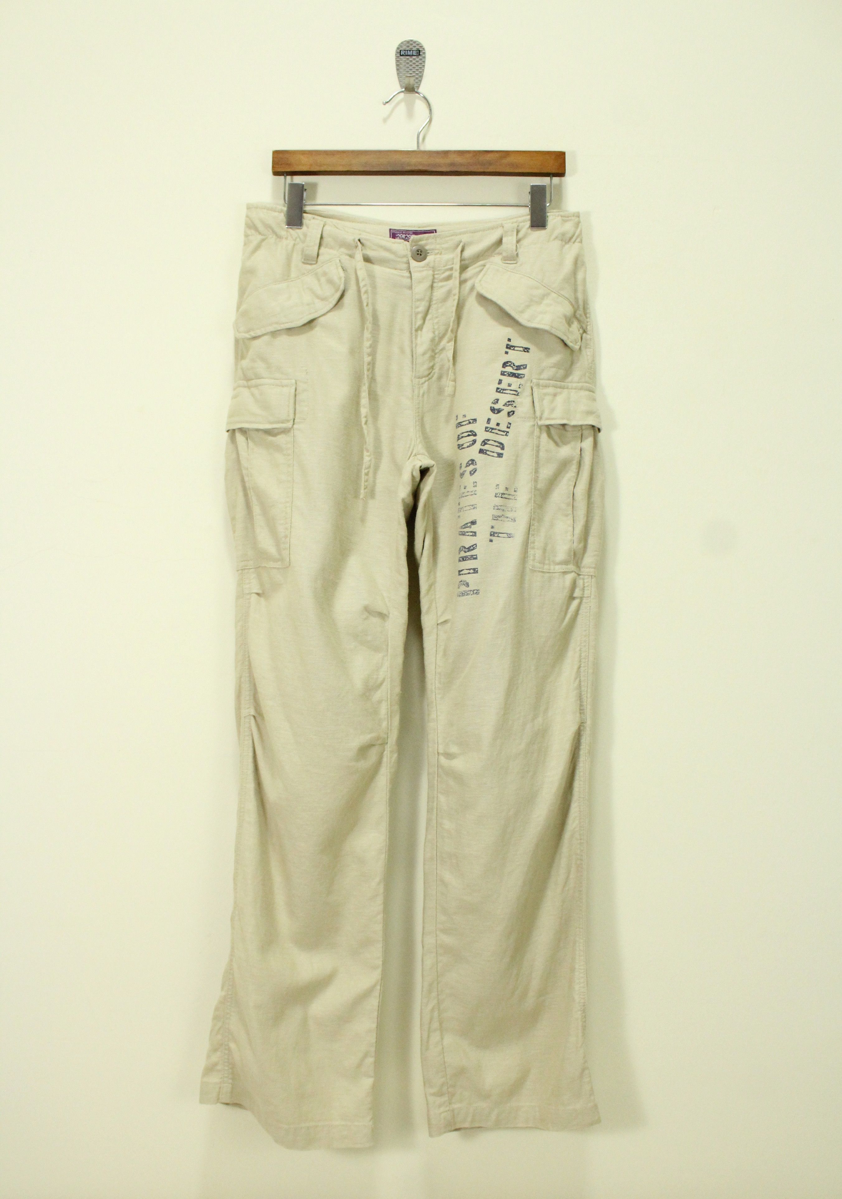 291295=Homme Skull Pirates 291295 HOMME Pants Cargo Cotton Linen Size US 30 / EU 46 - 3 Thumbnail