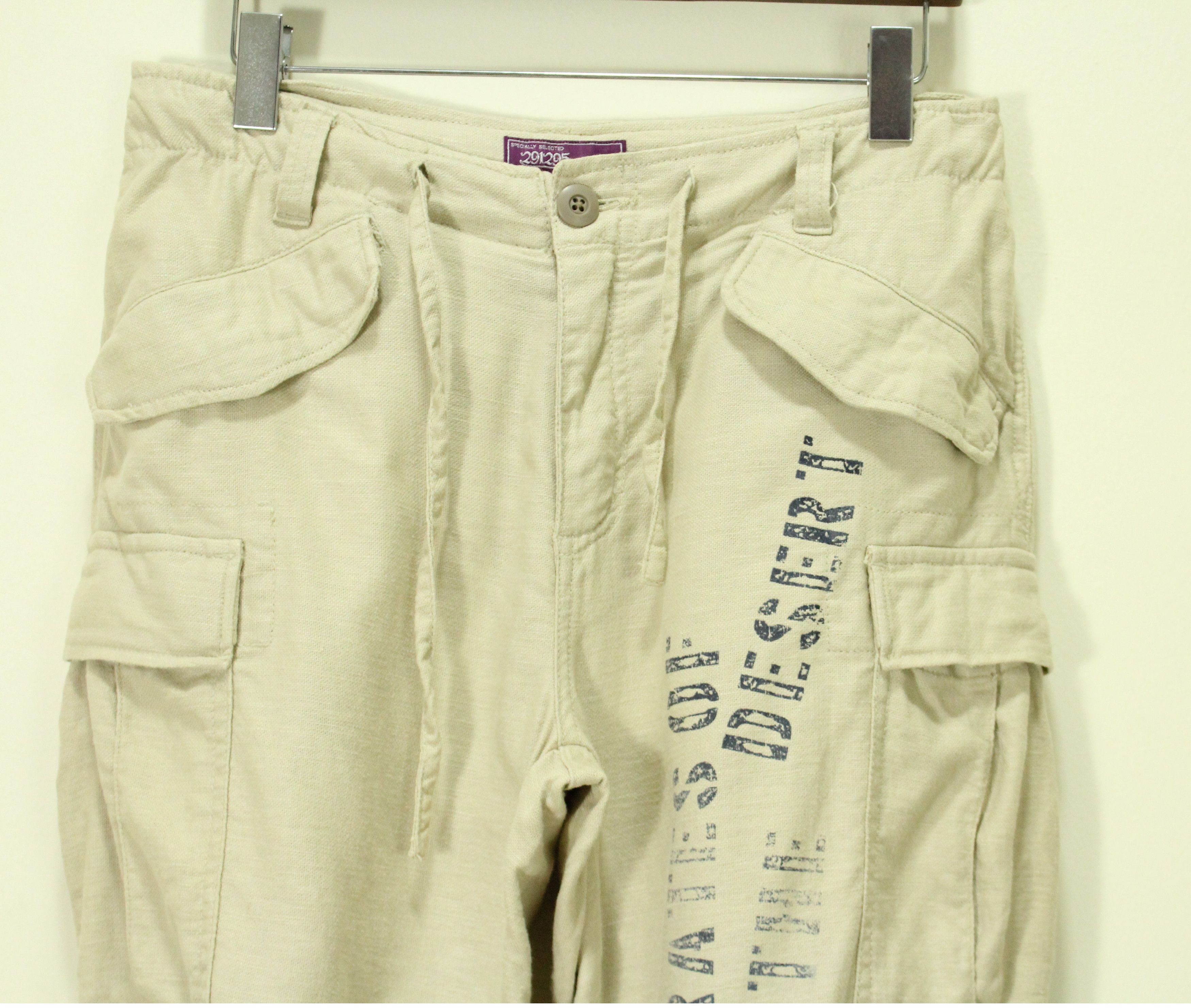 291295=Homme Skull Pirates 291295 HOMME Pants Cargo Cotton Linen Size US 30 / EU 46 - 4 Thumbnail