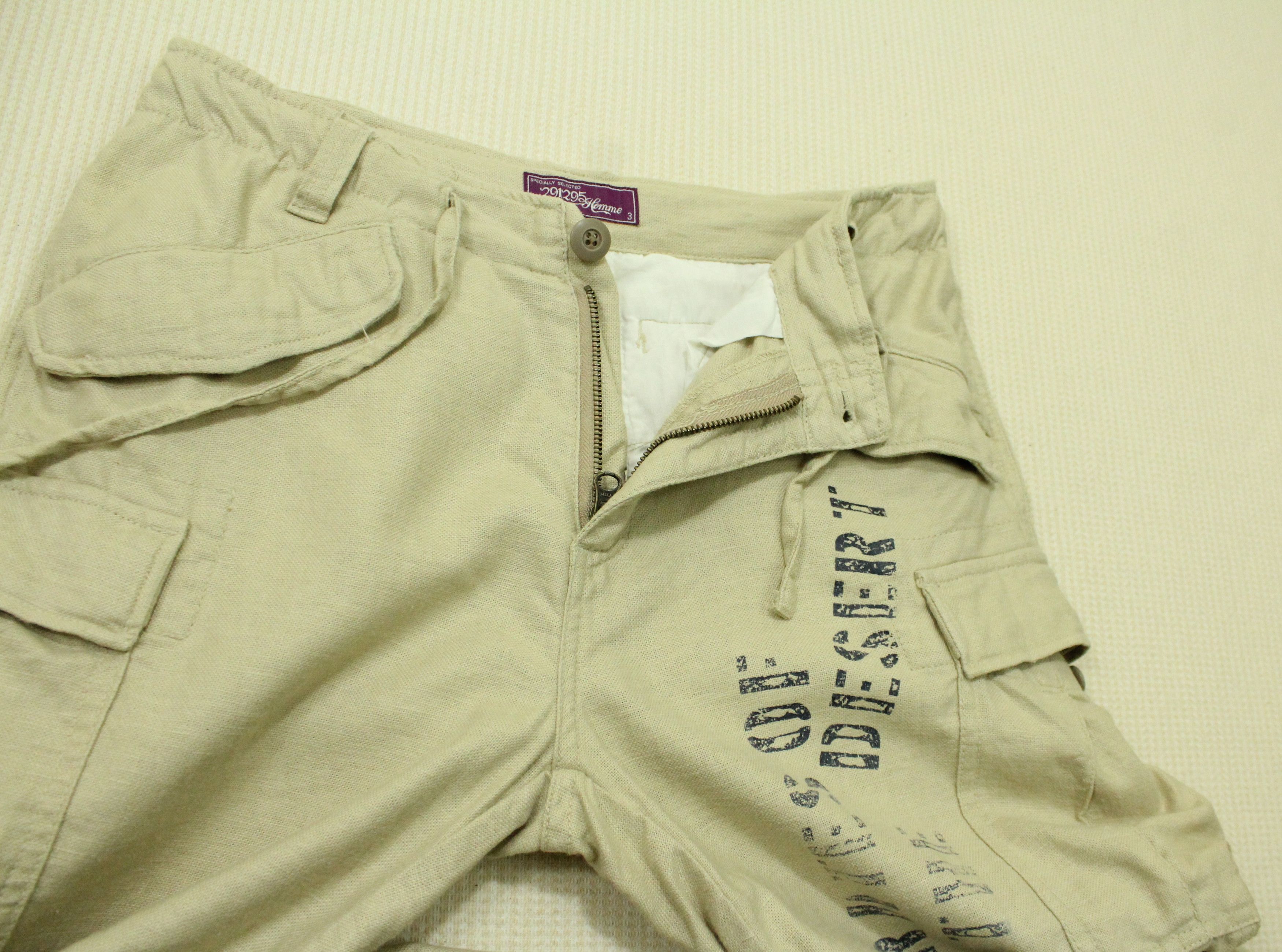 291295=Homme Skull Pirates 291295 HOMME Pants Cargo Cotton Linen Size US 30 / EU 46 - 17 Thumbnail