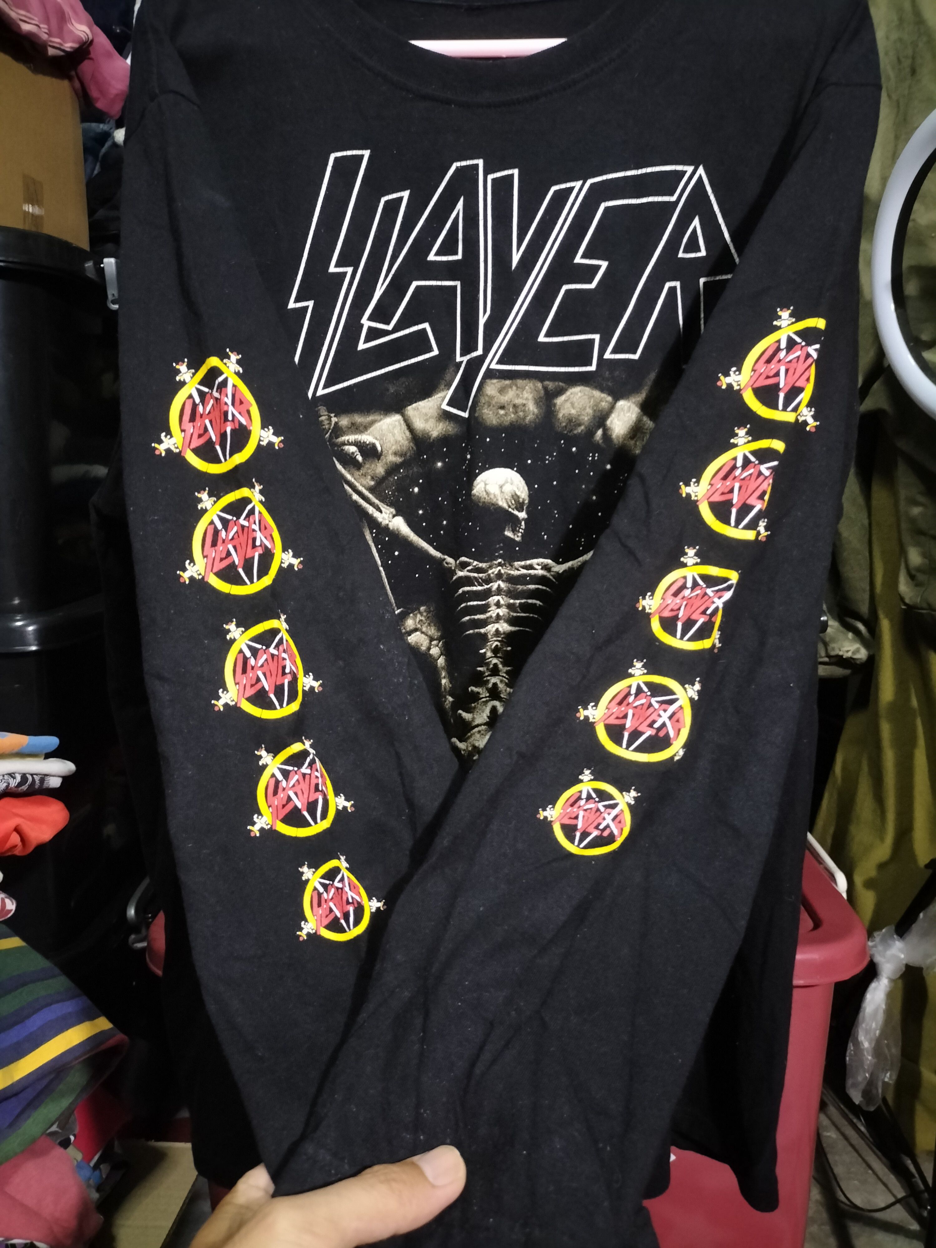 Band Tees Vintage Slayer Longsleeve Metaltees band fashion Size US L / EU 52-54 / 3 - 4 Thumbnail