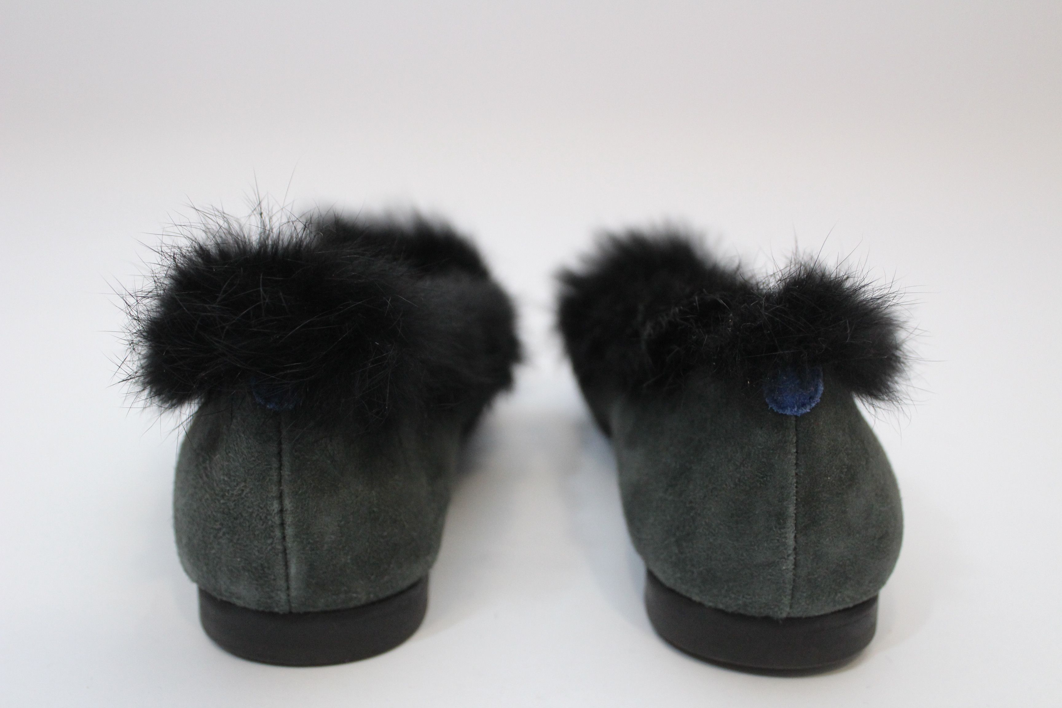 Other Chatelles Paris Slippers Leather Suede Real Fur Hype Size US 6 / IT 36 - 8 Thumbnail