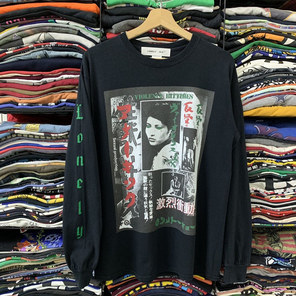 Japanese Brand LONELY BEIKOKU L/S Size US M / EU 48-50 / 2 - 2 Thumbnail