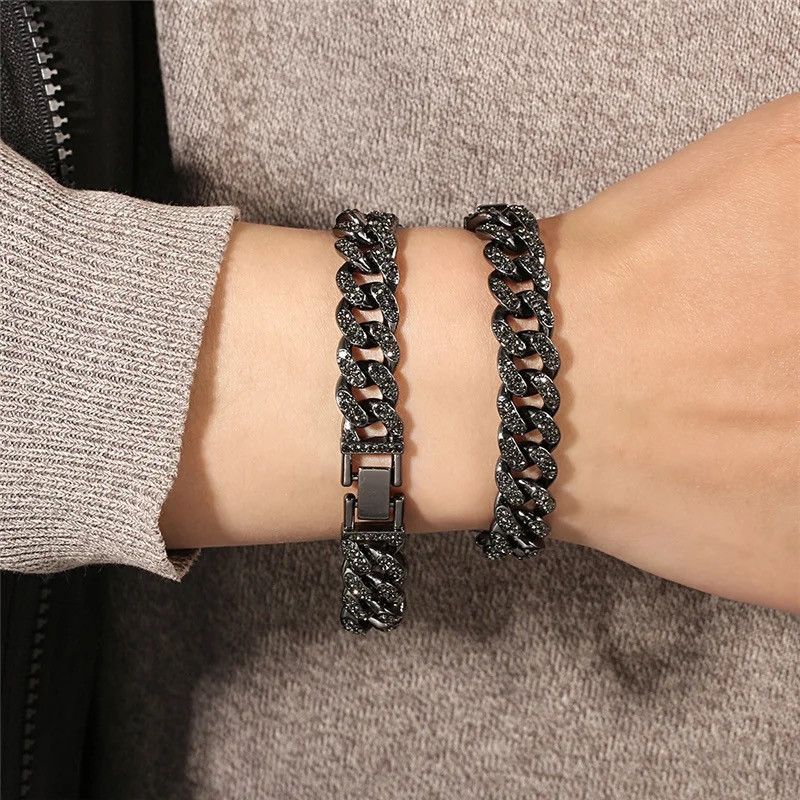 Japanese Brand × Vintage Dark Crystal Cuban Bracelet Size ONE SIZE - 4 Thumbnail