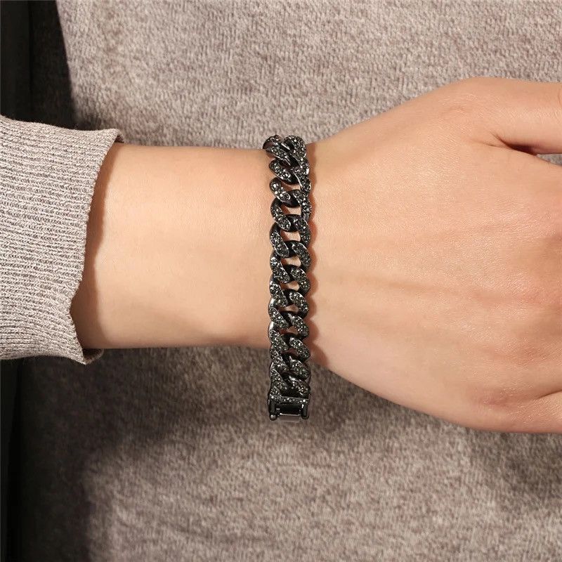 Japanese Brand × Vintage Dark Crystal Cuban Bracelet Size ONE SIZE - 3 Thumbnail
