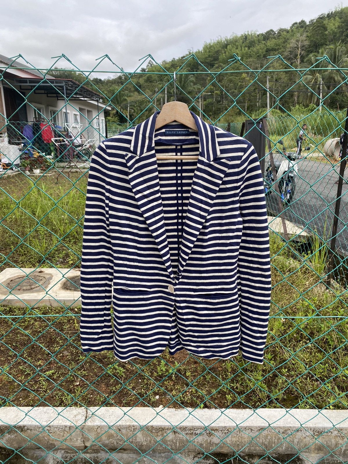Ralph Lauren Ralph Lauren Breton Striped Cardigan Size S / US 4 / IT 40 - 1 Thumbnail