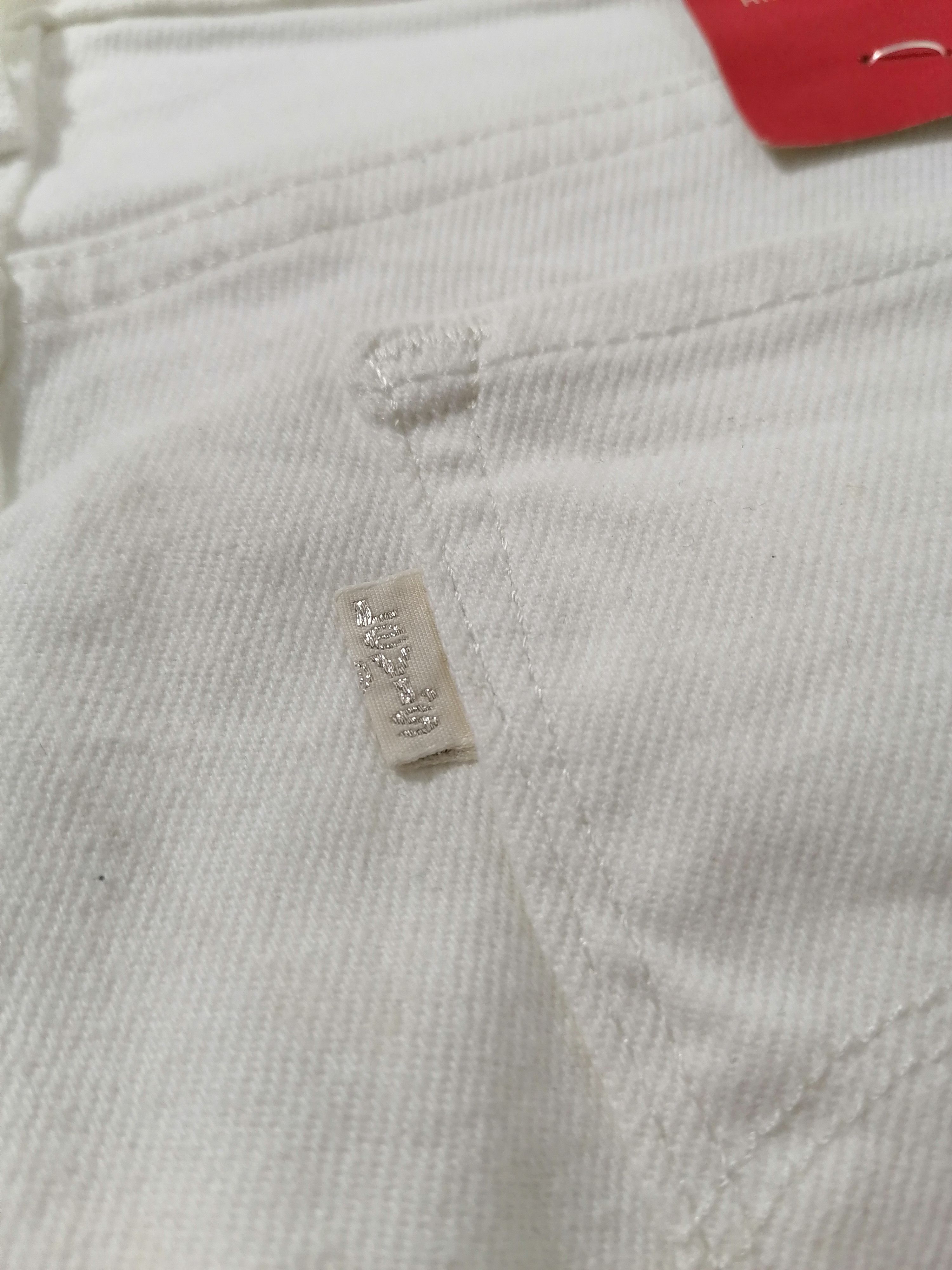Levi's Levi's Strauss Woman White Denim Jeans Size 38" / US 16 / IT 52 - 5 Thumbnail