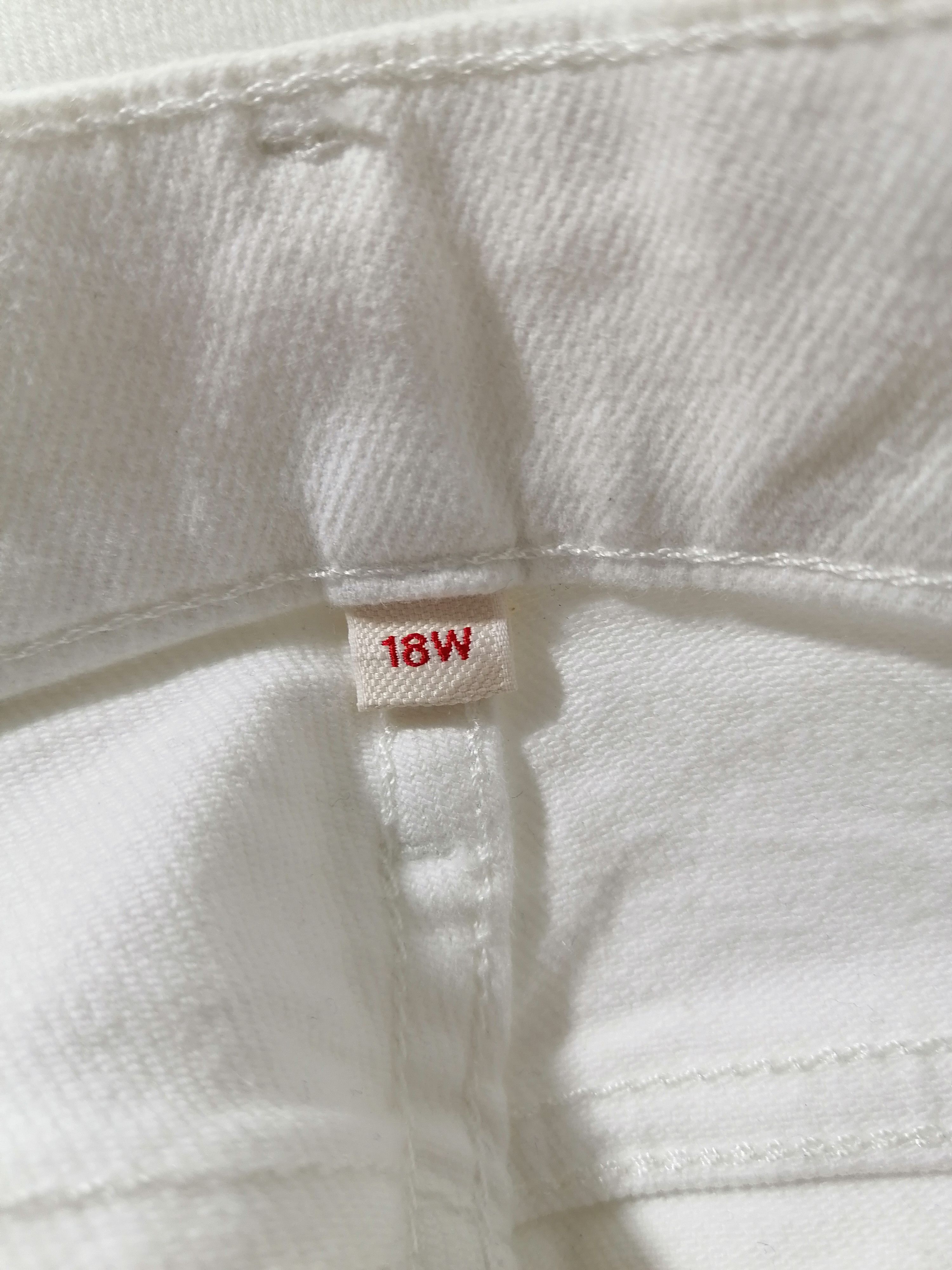 Levi's Levi's Strauss Woman White Denim Jeans Size 38" / US 16 / IT 52 - 8 Thumbnail