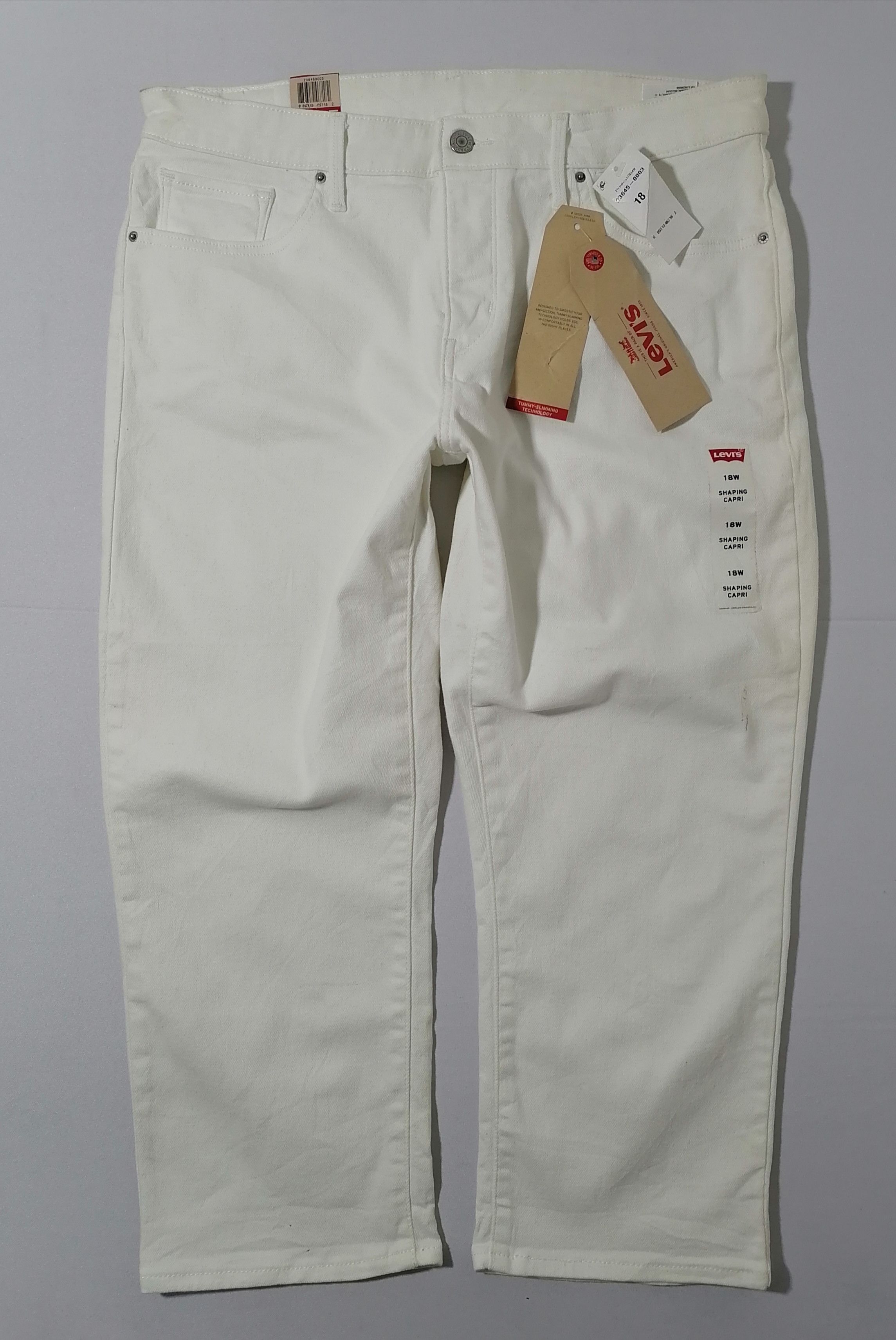 Levi's Levi's Strauss Woman White Denim Jeans Size 38" / US 16 / IT 52 - 1 Thumbnail