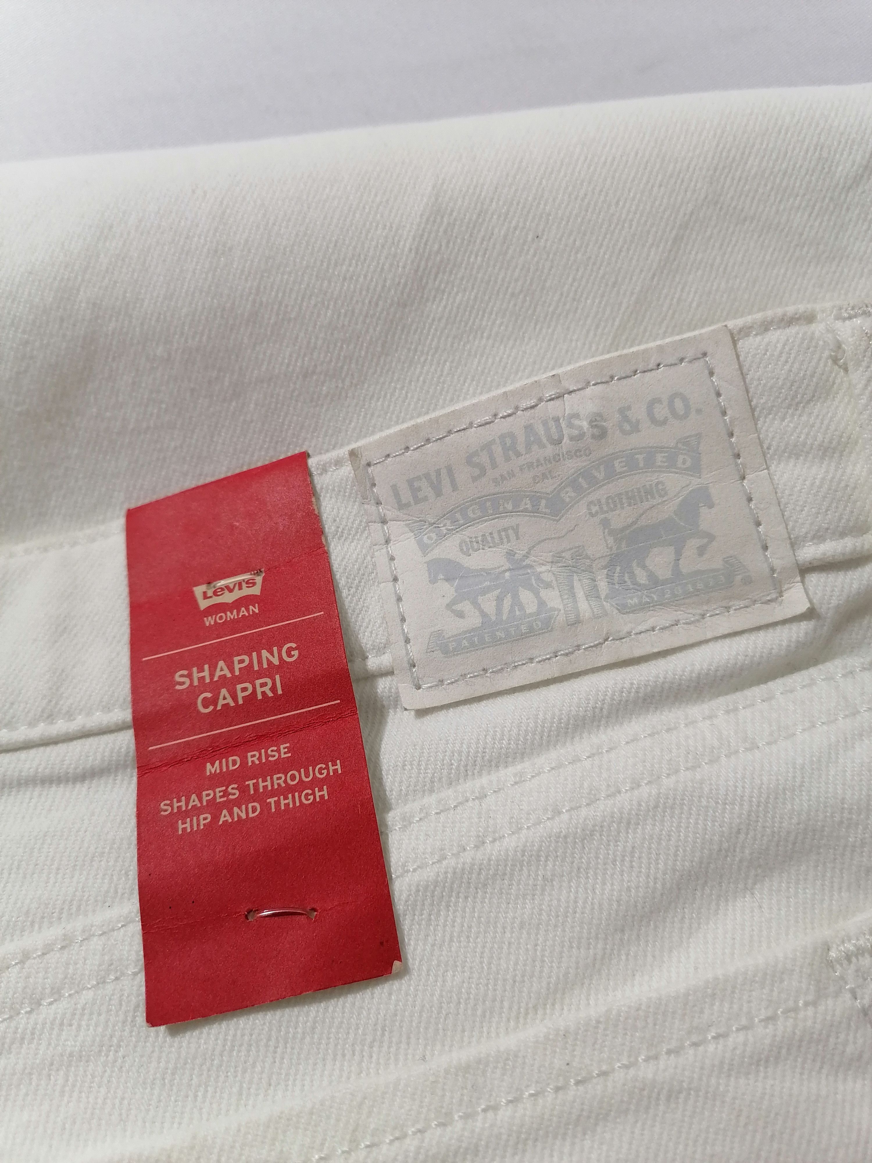 Levi's Levi's Strauss Woman White Denim Jeans Size 38" / US 16 / IT 52 - 6 Thumbnail