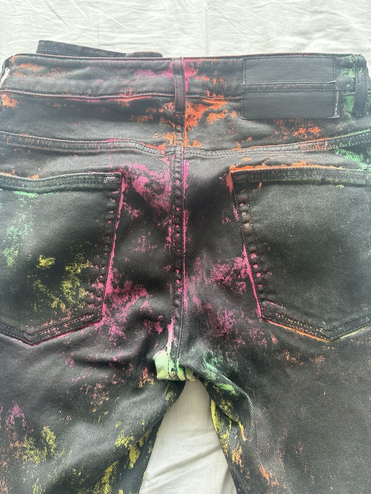 Marcelo Burlon Marcelo Burlon paint splatter jeans (CMYA018F19C30092) Size US 30 / EU 46 - 4 Thumbnail