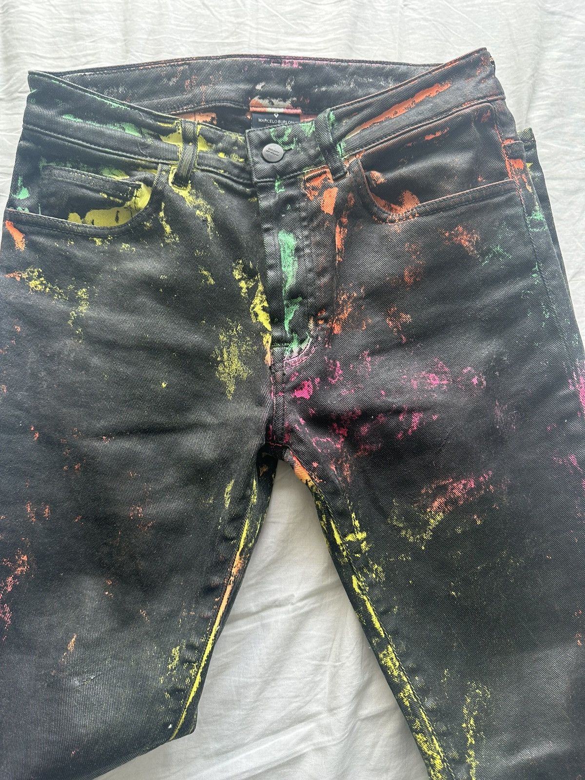 Marcelo Burlon Marcelo Burlon paint splatter jeans (CMYA018F19C30092) Size US 30 / EU 46 - 1 Thumbnail