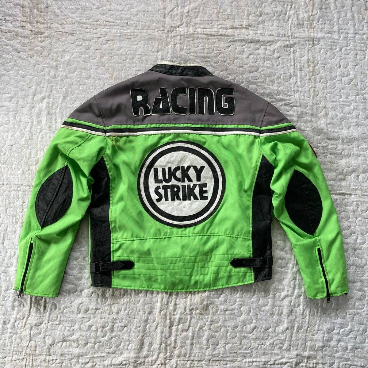Other Vintage LUCKY STRIKE Men’s Racing Jacket By Real Leather Size US L / EU 52-54 / 3 - 2 Thumbnail