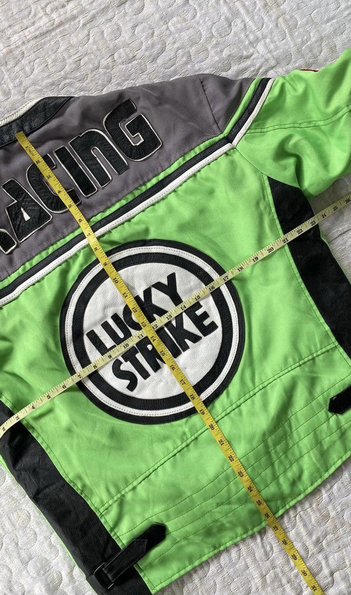 Other Vintage LUCKY STRIKE Men’s Racing Jacket By Real Leather Size US L / EU 52-54 / 3 - 14 Thumbnail