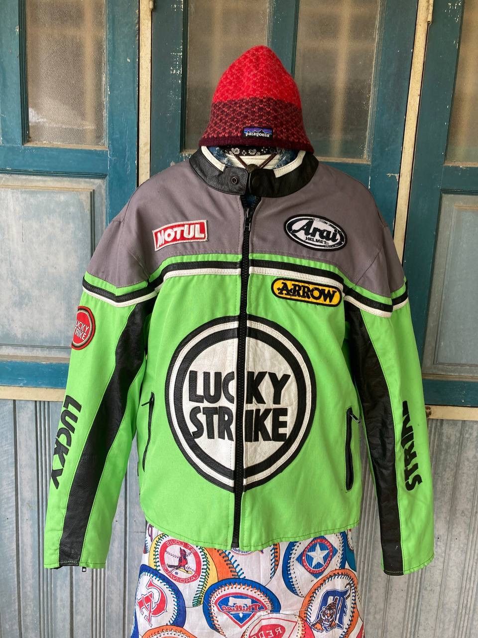 Other Vintage LUCKY STRIKE Men’s Racing Jacket By Real Leather Size US L / EU 52-54 / 3 - 3 Thumbnail