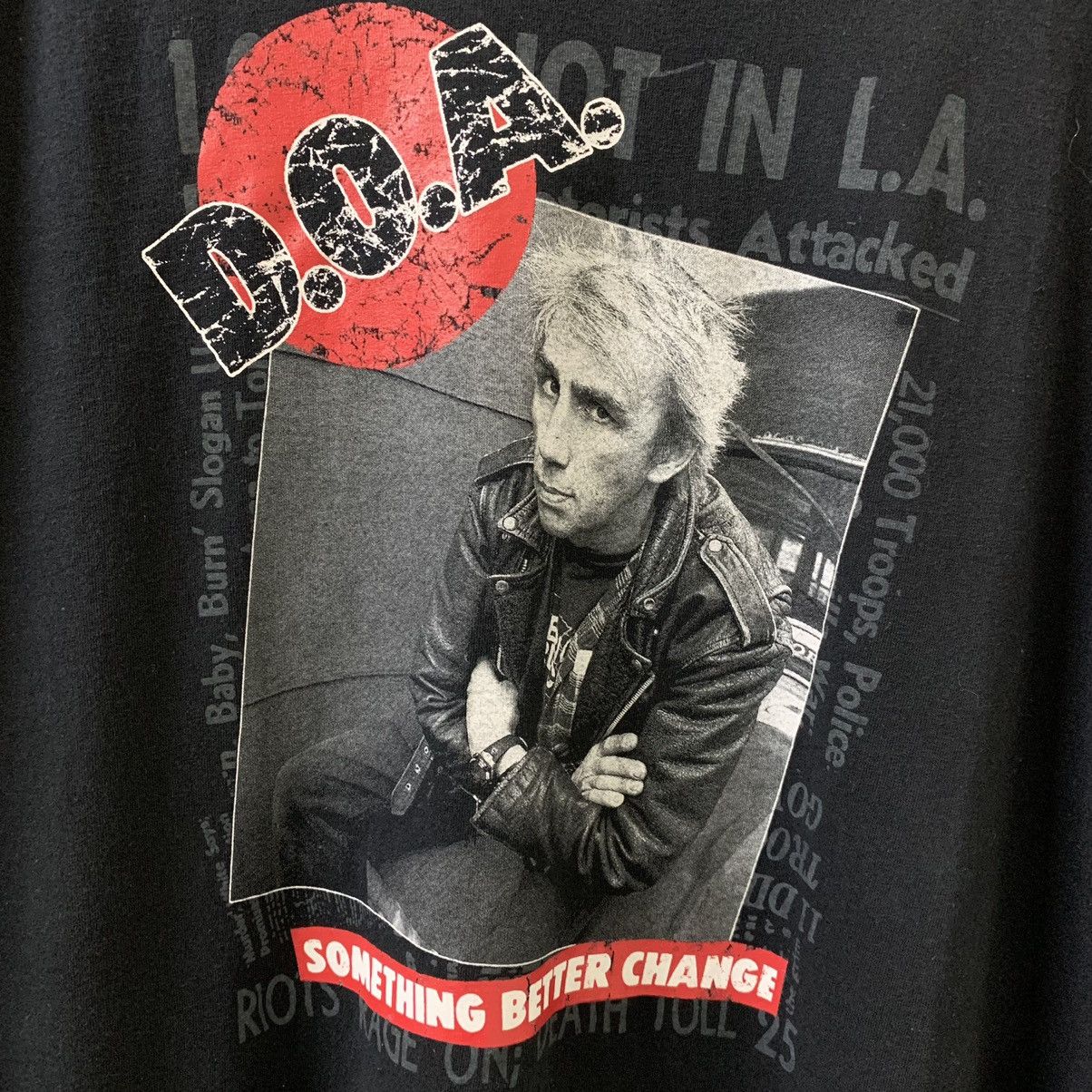 Band Tees D.O.A BAND PUNK!(BADBRAINS BLACK FLAG) Size US XXL / EU 58 / 5 - 2 Thumbnail