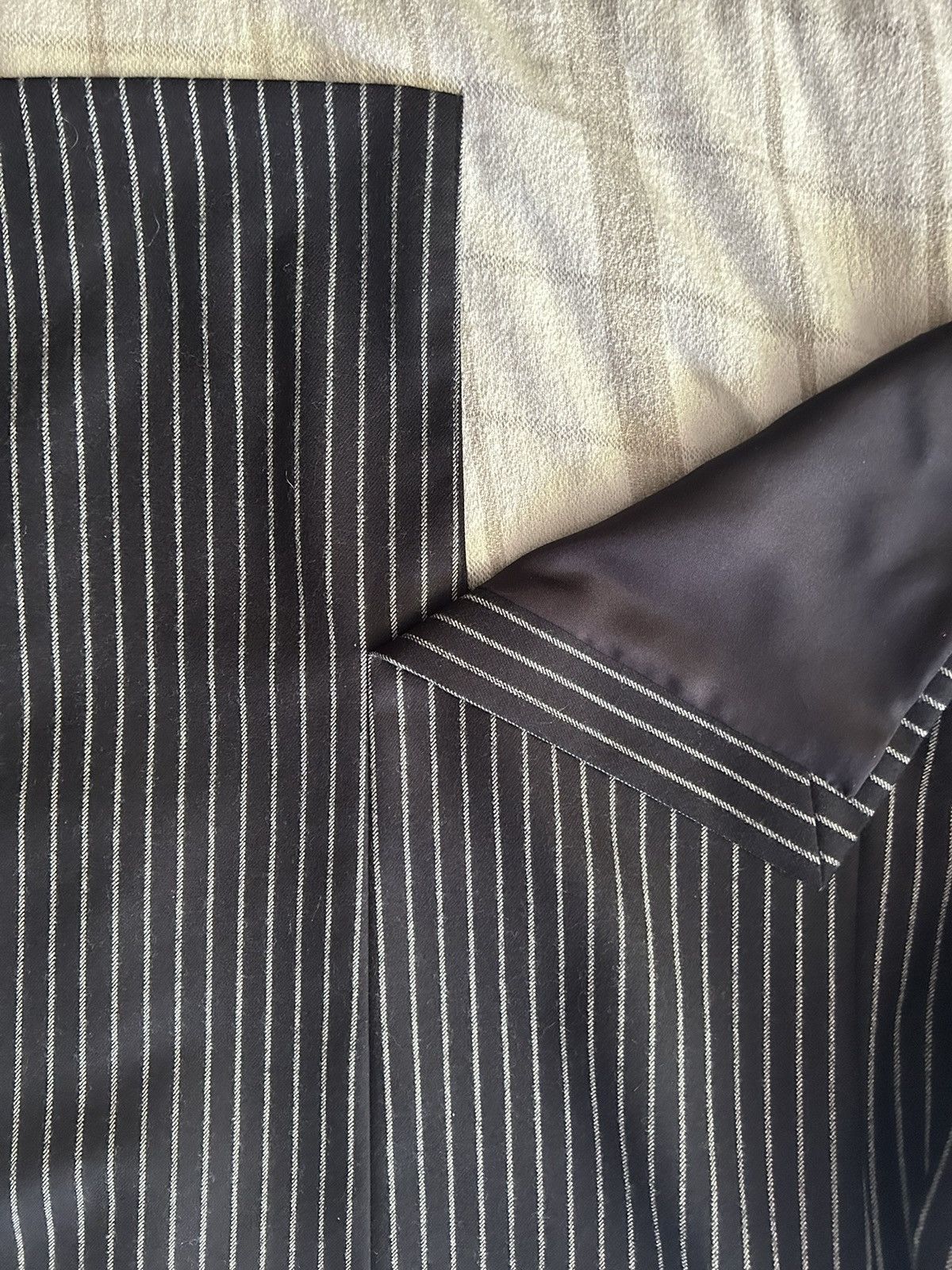 Hedi Slimane × Saint Laurent Paris Striped Blazer 2014 SLP Size 50R - 7 Thumbnail
