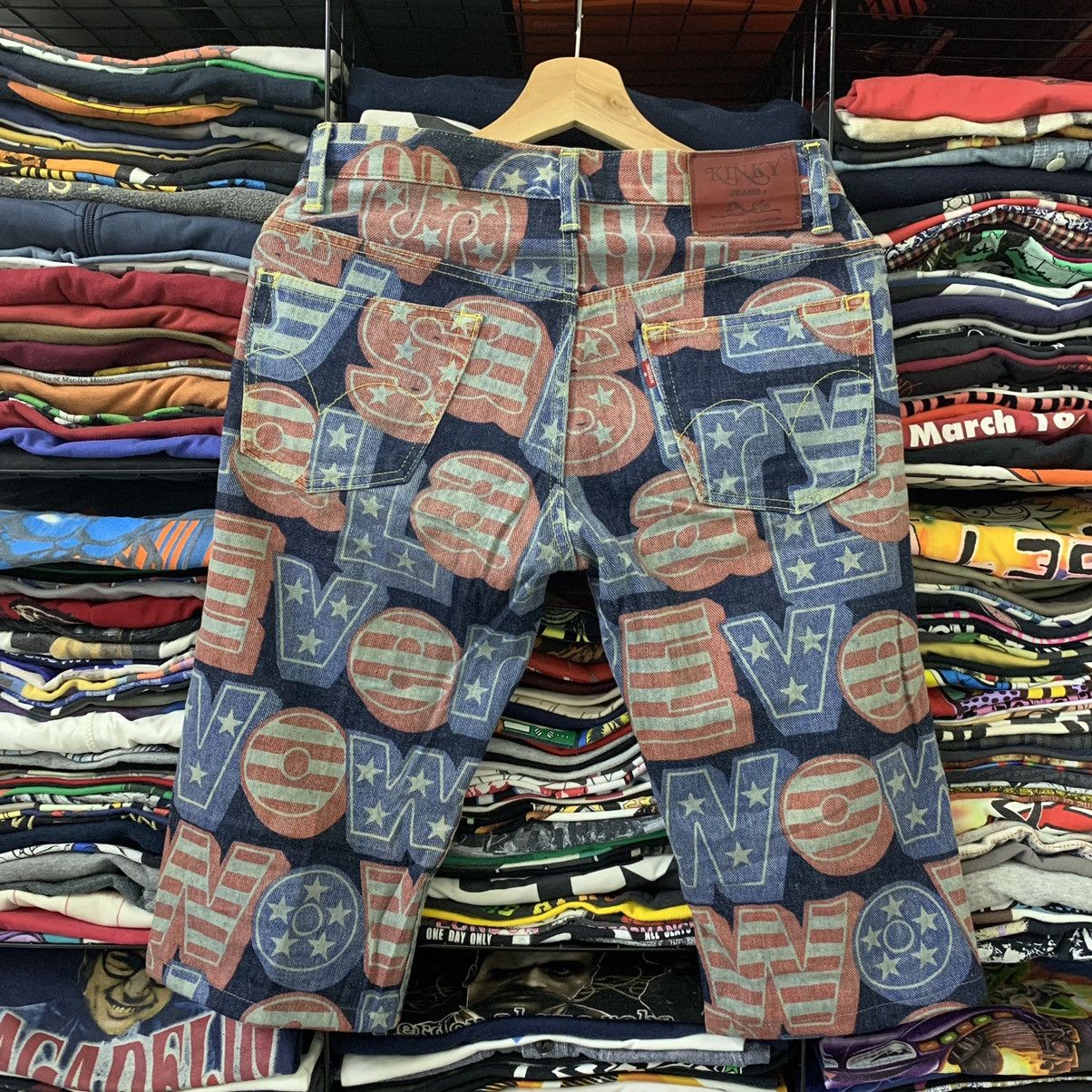 Hysteric Glamour × Japanese Brand KINKY HSYTERIC GLAMOUR FULL PRINT VTG Size US 30 / EU 46 - 3 Thumbnail