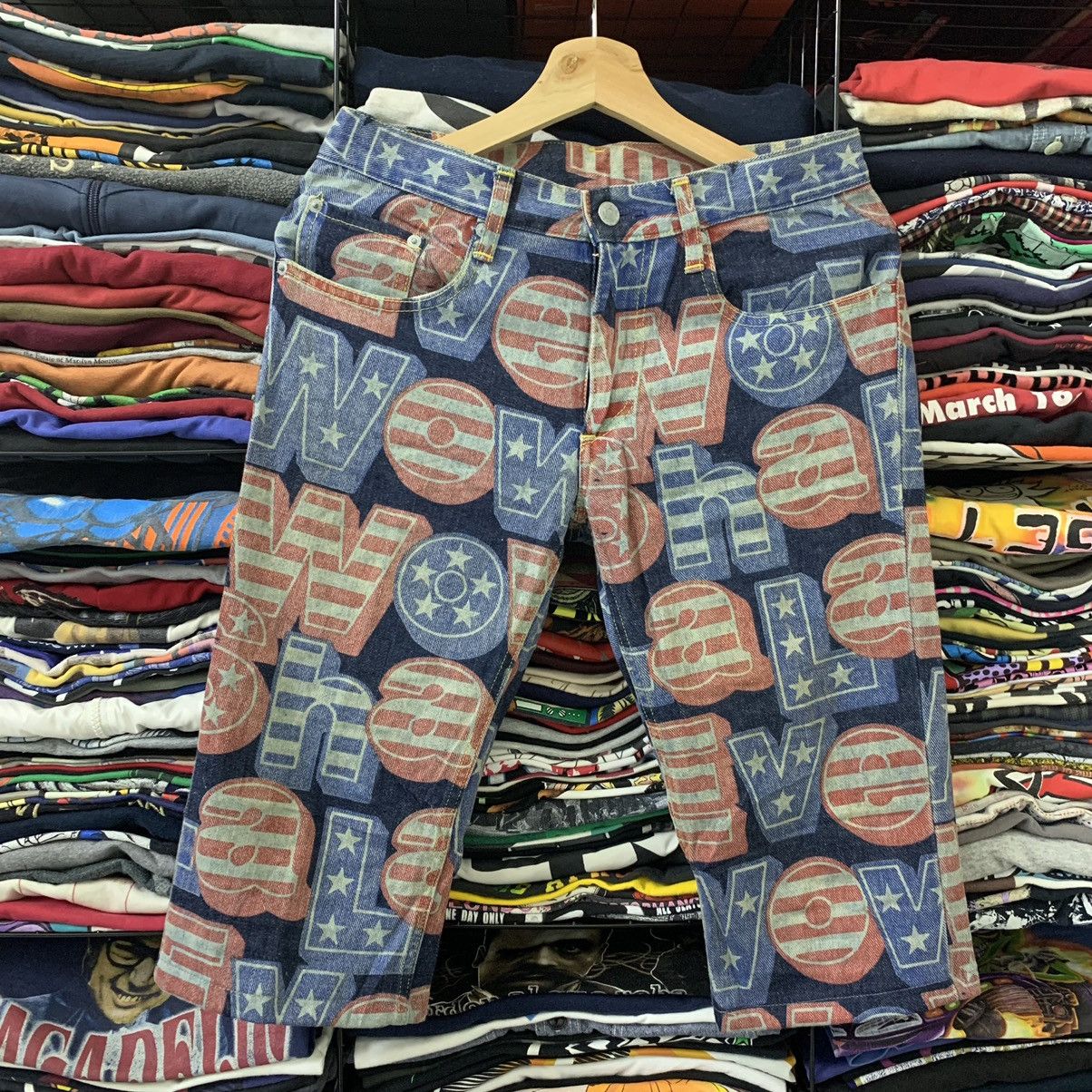 Hysteric Glamour × Japanese Brand KINKY HSYTERIC GLAMOUR FULL PRINT VTG Size US 30 / EU 46 - 2 Thumbnail