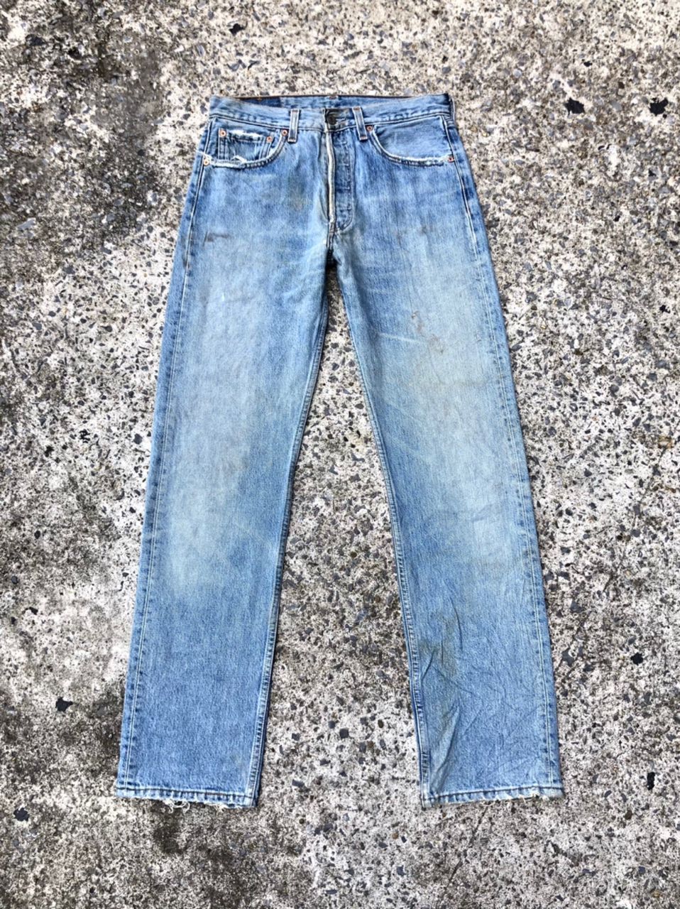 Levi's × Levi's Vintage Clothing Levi's Strauss 501 Fly Button Distressed Denim Jeans Size US 30 / EU 46 - 5 Thumbnail