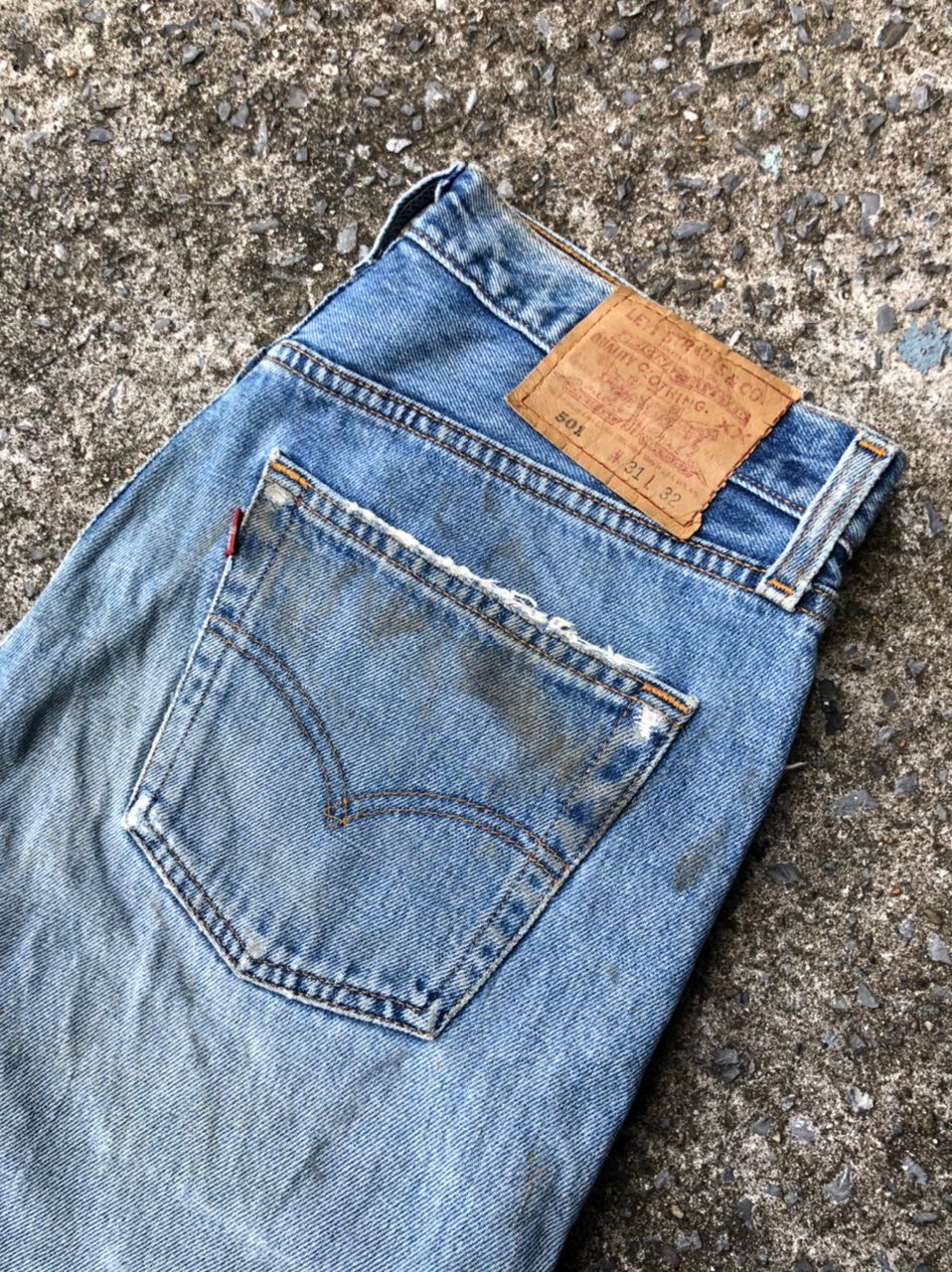 Levi's × Levi's Vintage Clothing Levi's Strauss 501 Fly Button Distressed Denim Jeans Size US 30 / EU 46 - 7 Thumbnail
