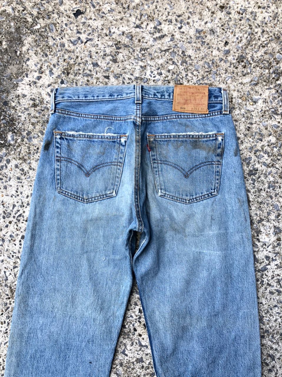 Levi's × Levi's Vintage Clothing Levi's Strauss 501 Fly Button Distressed Denim Jeans Size US 30 / EU 46 - 2 Thumbnail