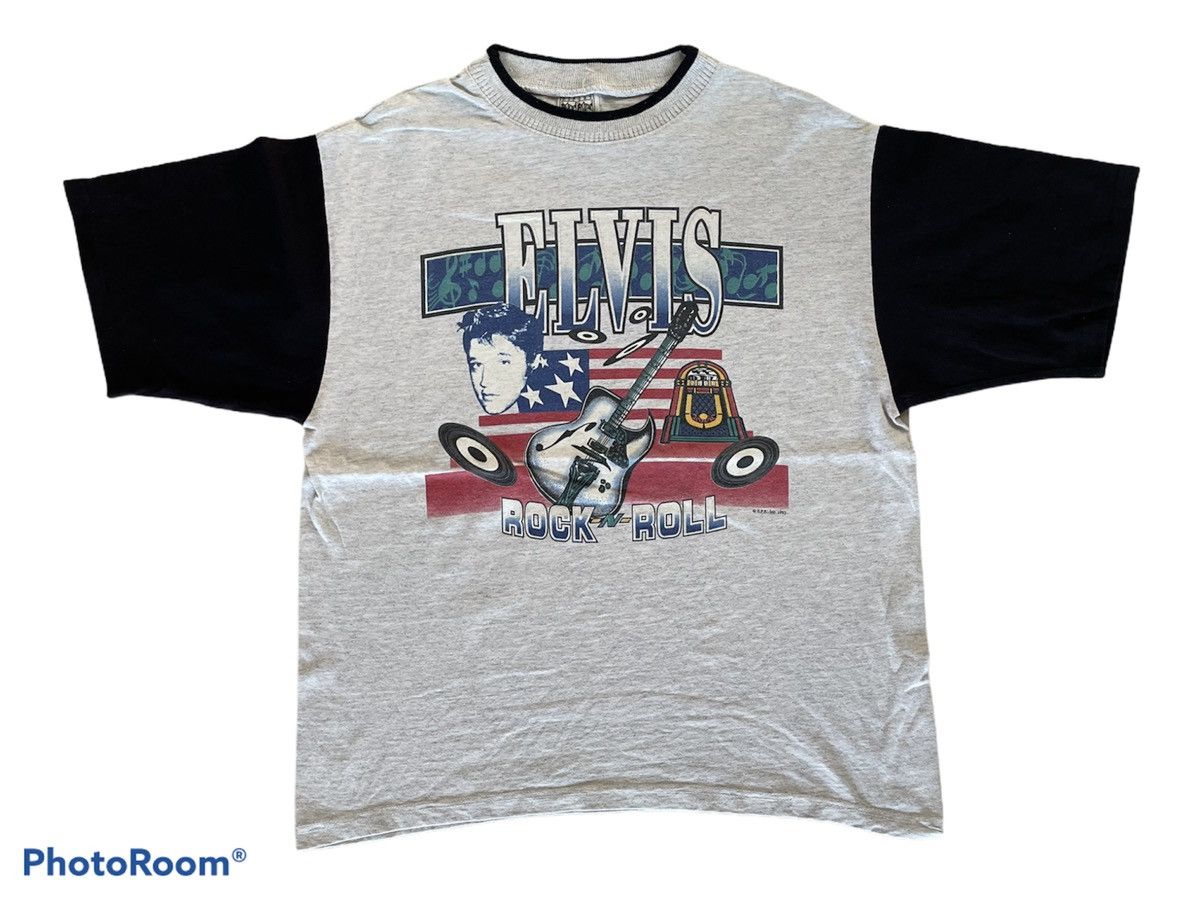 Band Tees × Vintage Vintage 90s ELVIS Rock N Roll Size US L / EU 52-54 / 3 - 1 Thumbnail