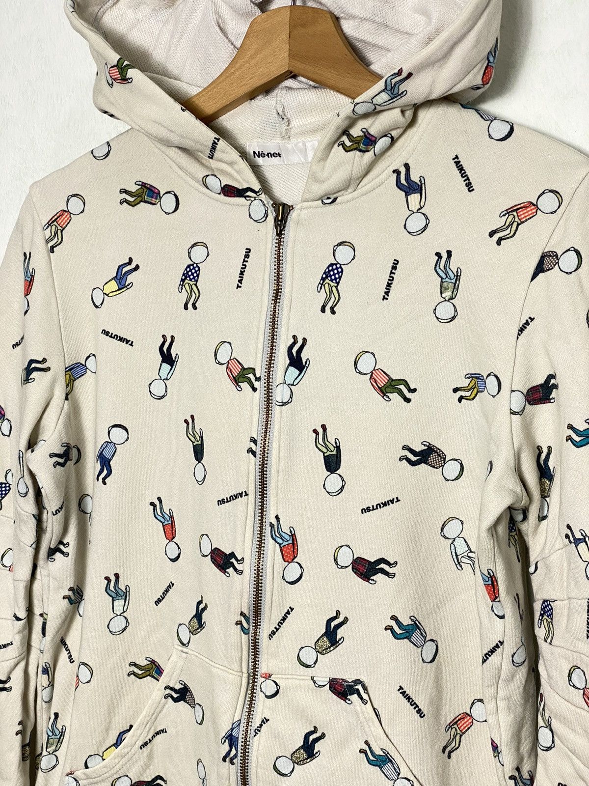 Issey Miyake × Japanese Brand × Ne-Net Vintage Ne-net Issey Miyake Over Printed Hoodies Size US M / EU 48-50 / 2 - 2 Thumbnail