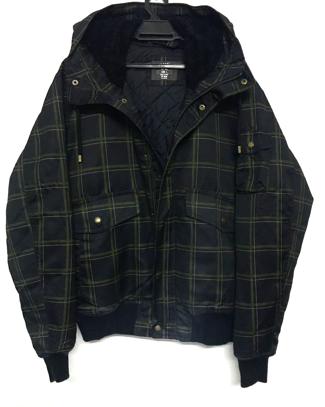 H&M Checkered monogram jacket hooded L.O.O.G by H&M Size US L / EU 52-54 / 3 - 6 Thumbnail