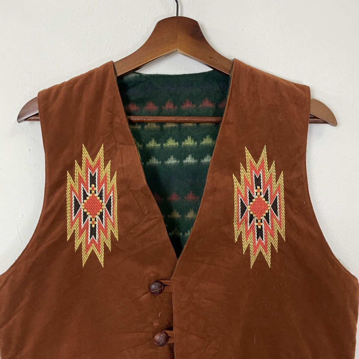 Other Vintage Bloodstock Aztex Navajo Reversable Vest Size US M / EU 48-50 / 2 - 2 Thumbnail