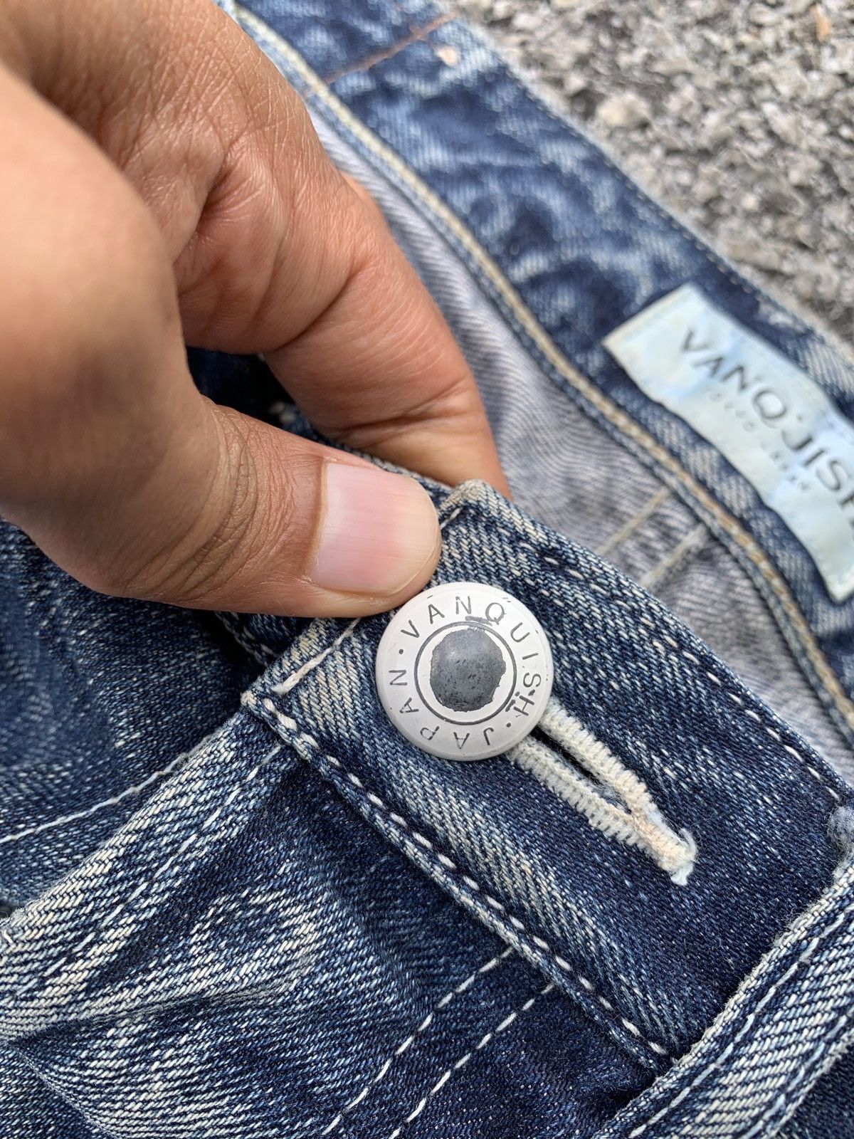 Japanese Brand × Vanquish Vanquish Selvage Denime Distressed designations Size US 32 / EU 48 - 4 Thumbnail