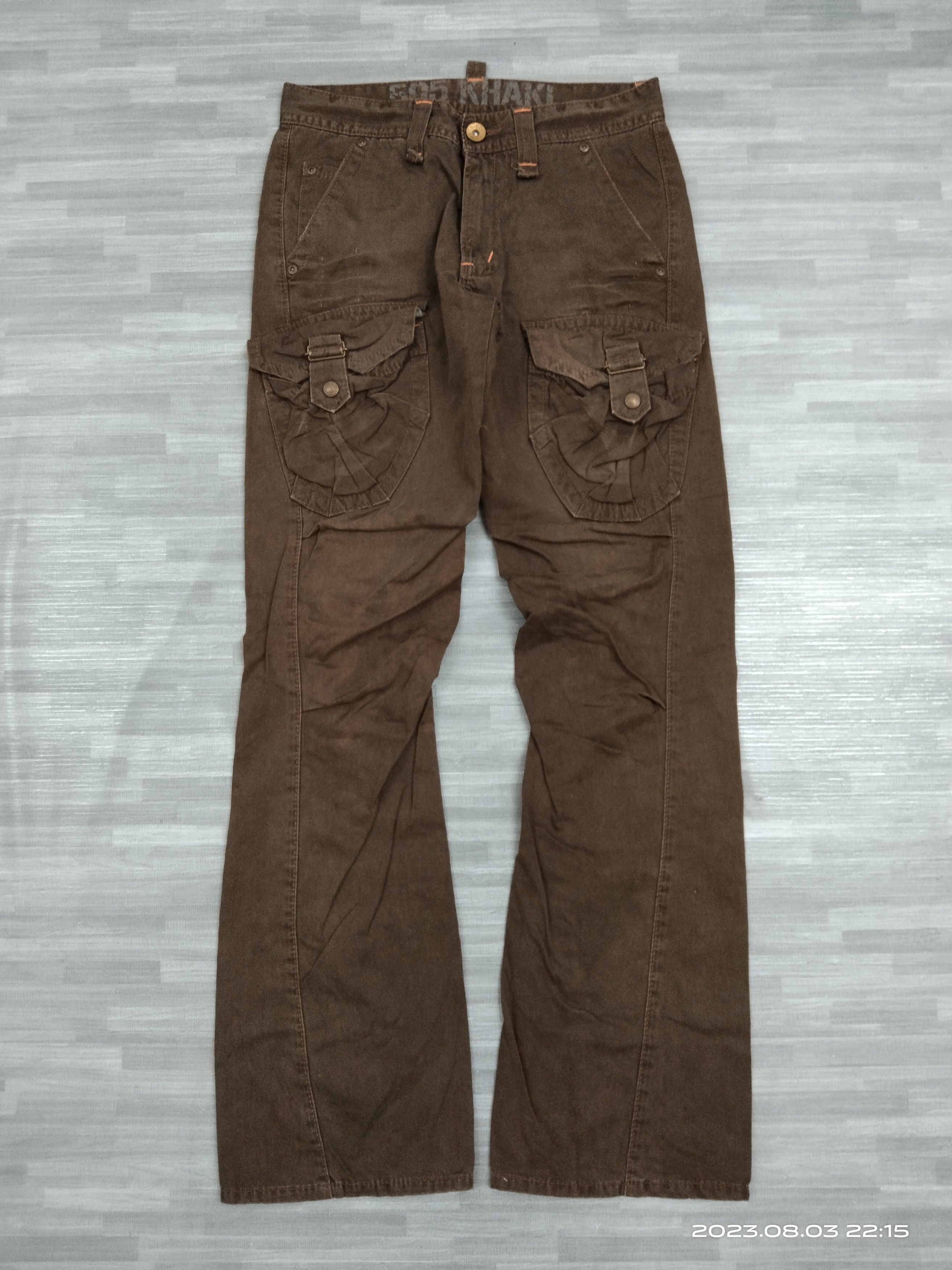 Edwin FLARE TWIST TACTICAL 505 KHAKI PANTS Size US 29 - 2 Thumbnail