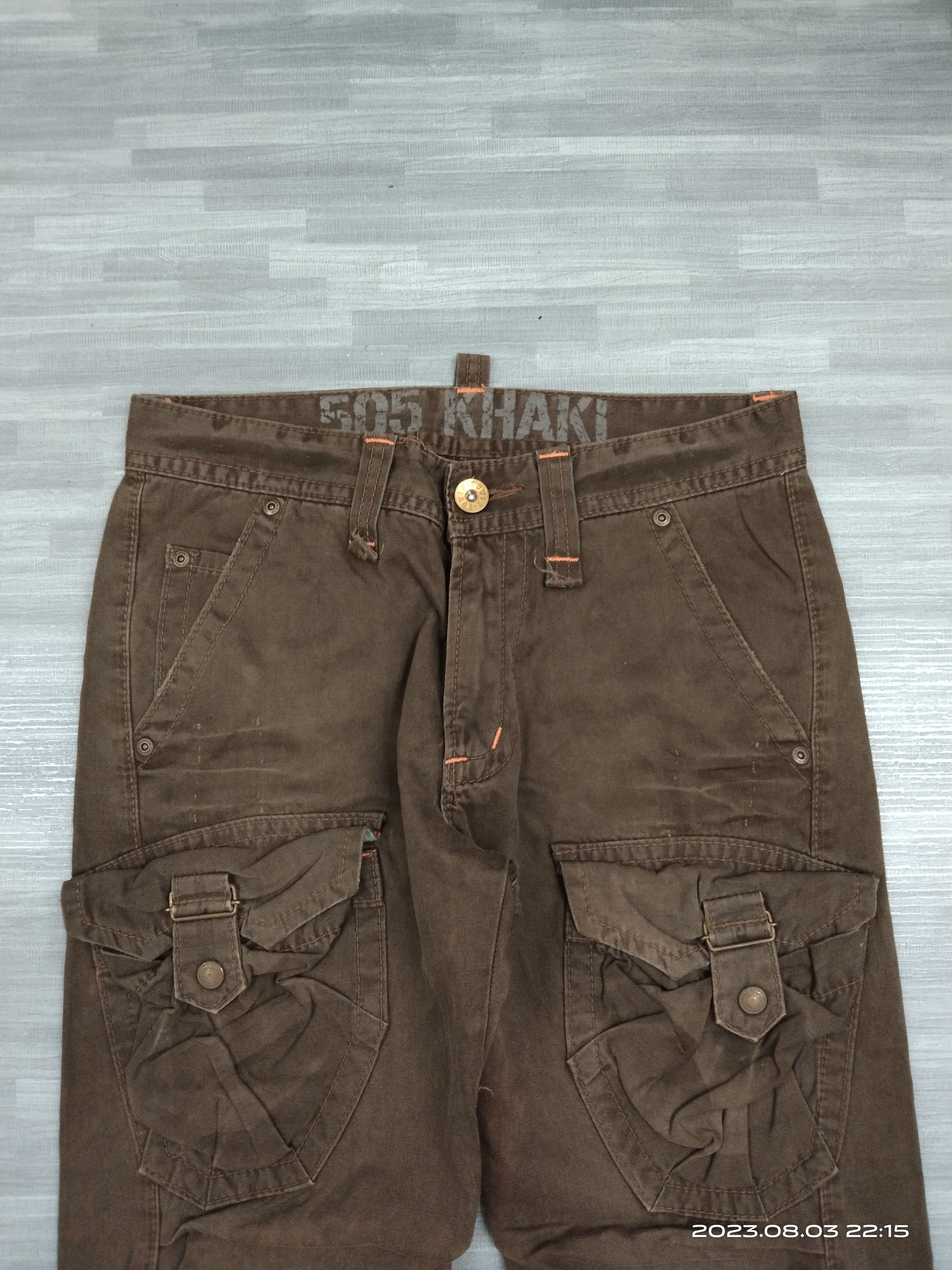 Edwin FLARE TWIST TACTICAL 505 KHAKI PANTS Size US 29 - 4 Thumbnail