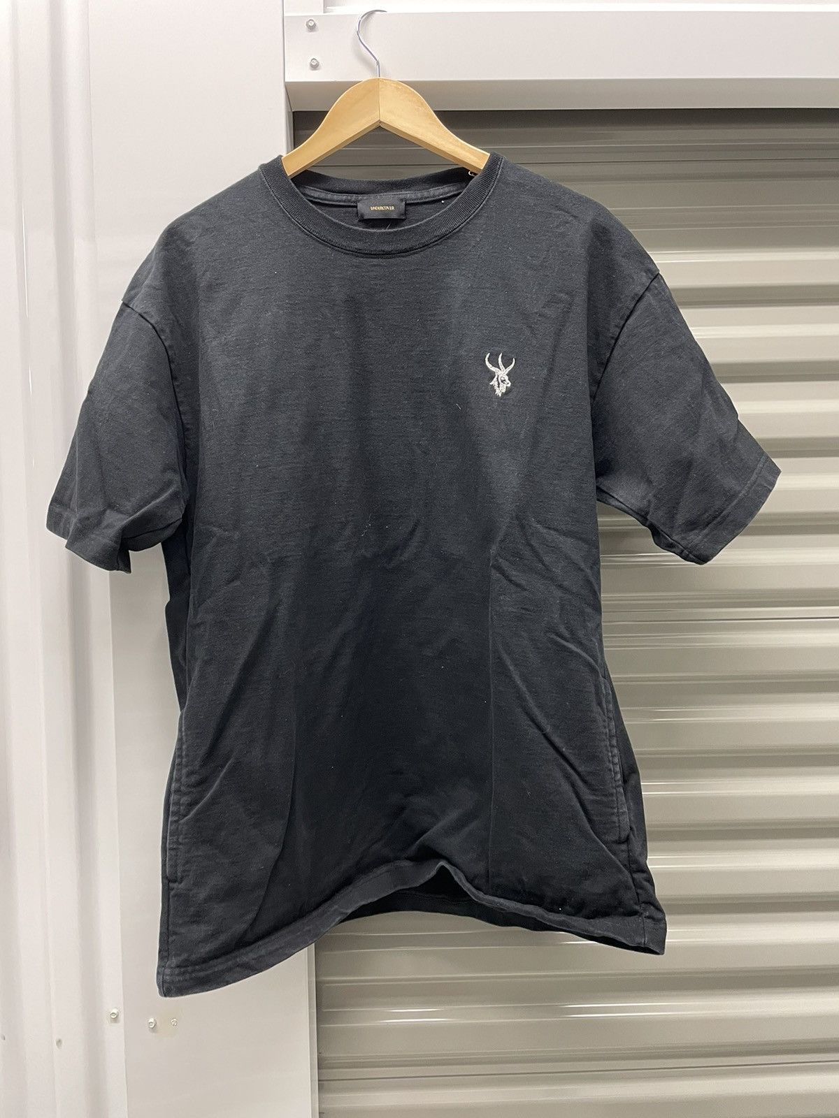 image of Undercover Thick Cotton Shirt With Pockets in Black, Men's (Size Large)