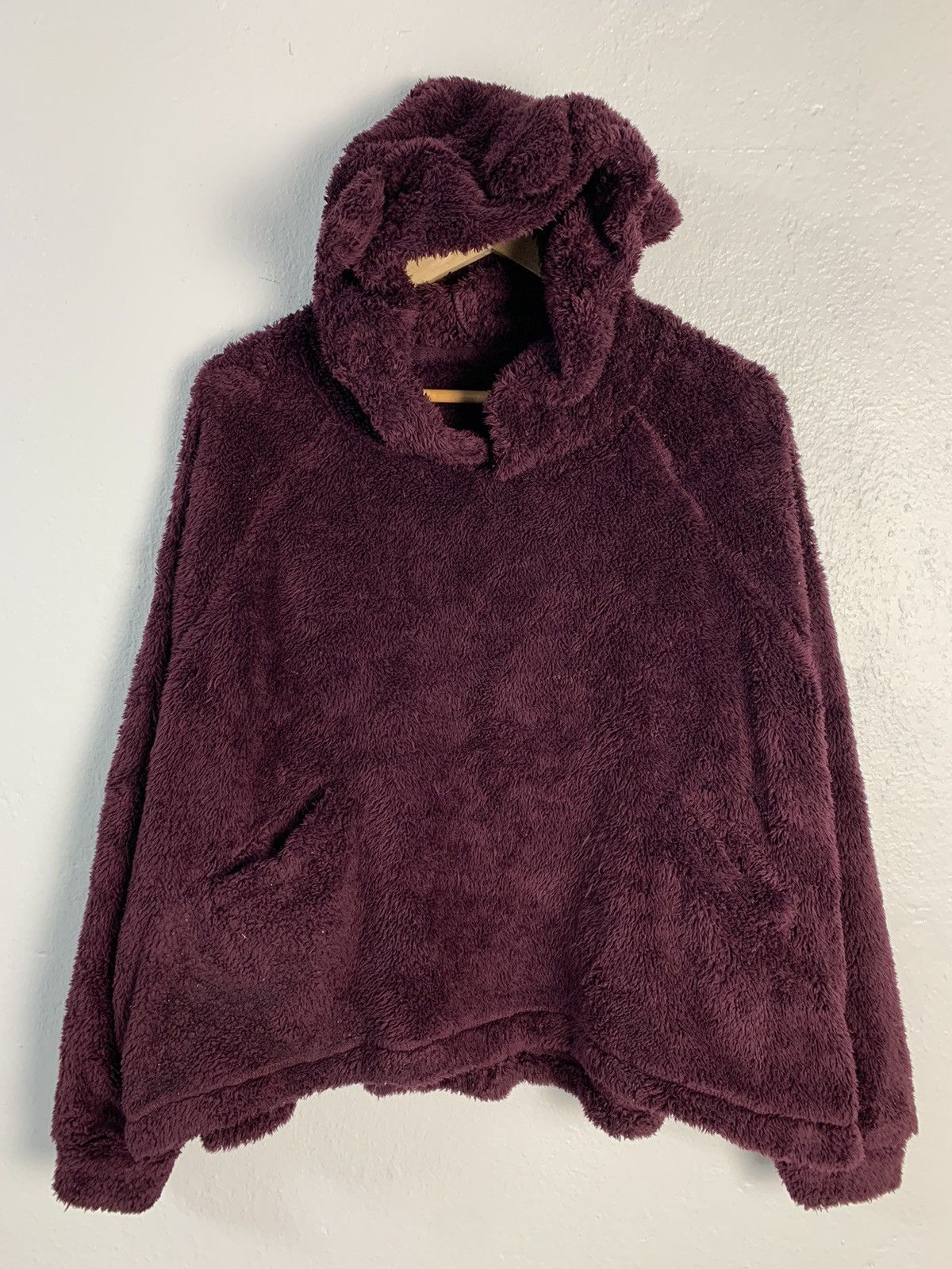 image of Gu X Undercover Fleece Women Hoodie in Purple (Size Large)