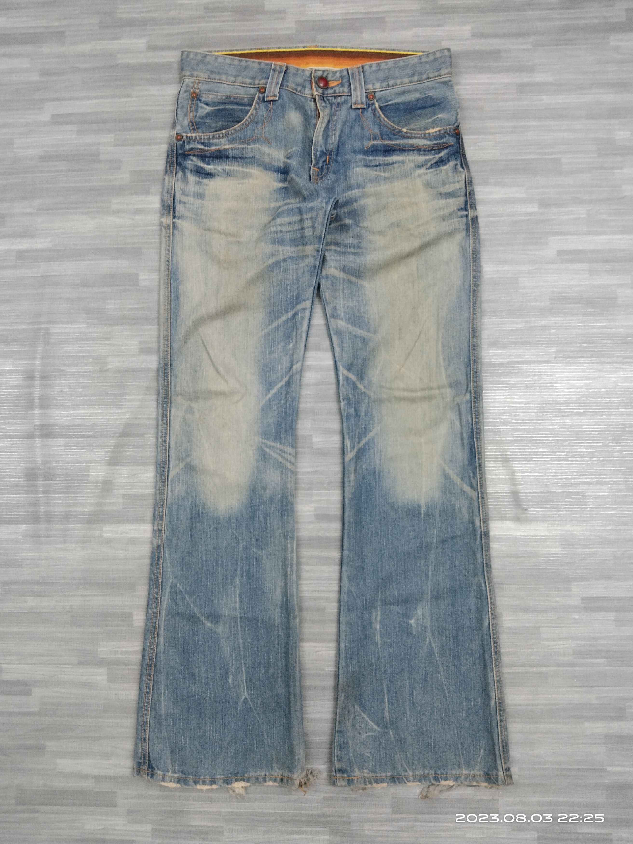 Edwin FLARE SICK FADED BLUE TRIP DENIM PANTS Size US 31 - 2 Thumbnail