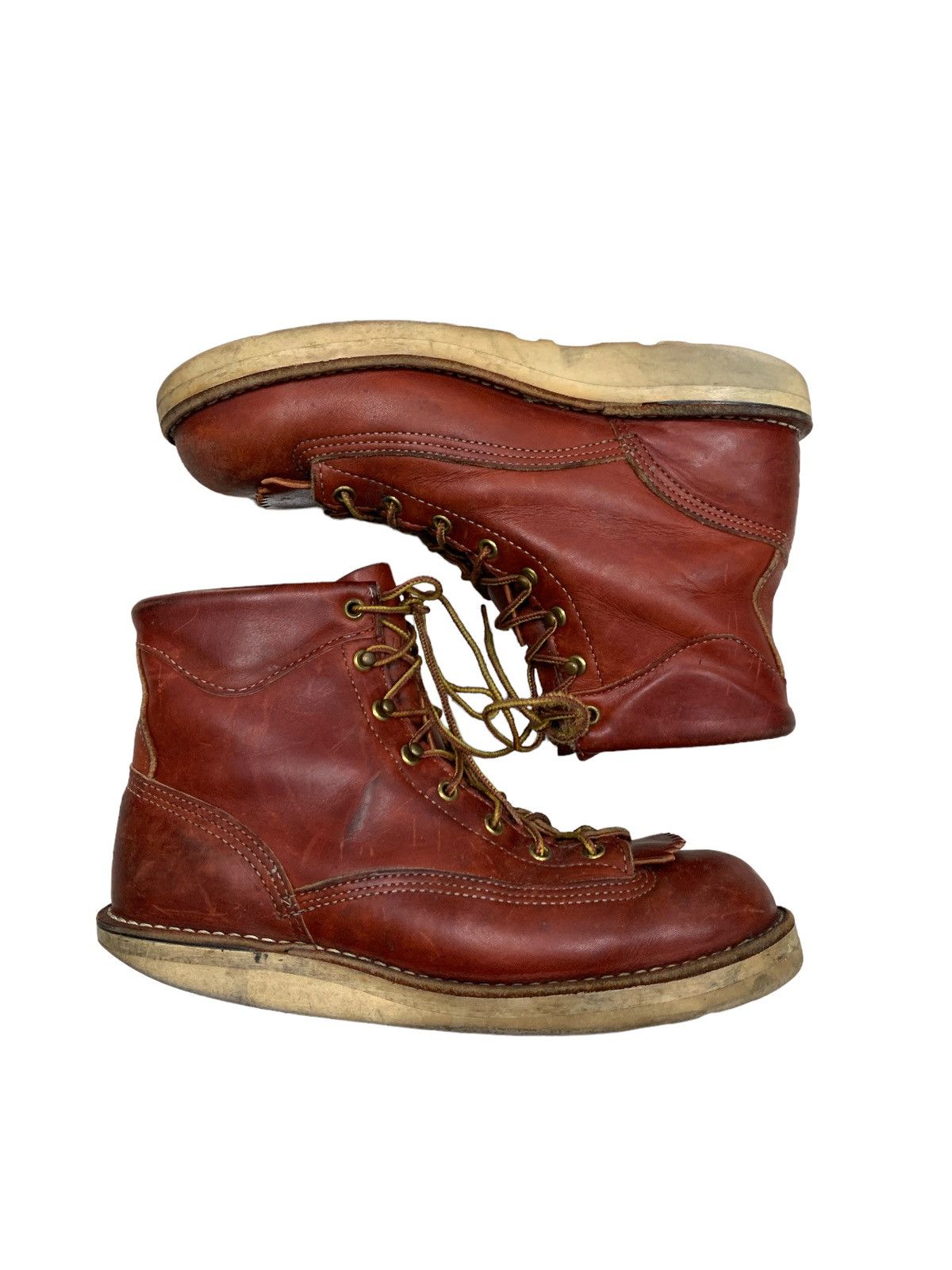 Danner × Vintage VINTAGE FULL LEATHER DANNER BULL RUN 6" BOOTS Size US 8 / EU 41 - 5 Thumbnail