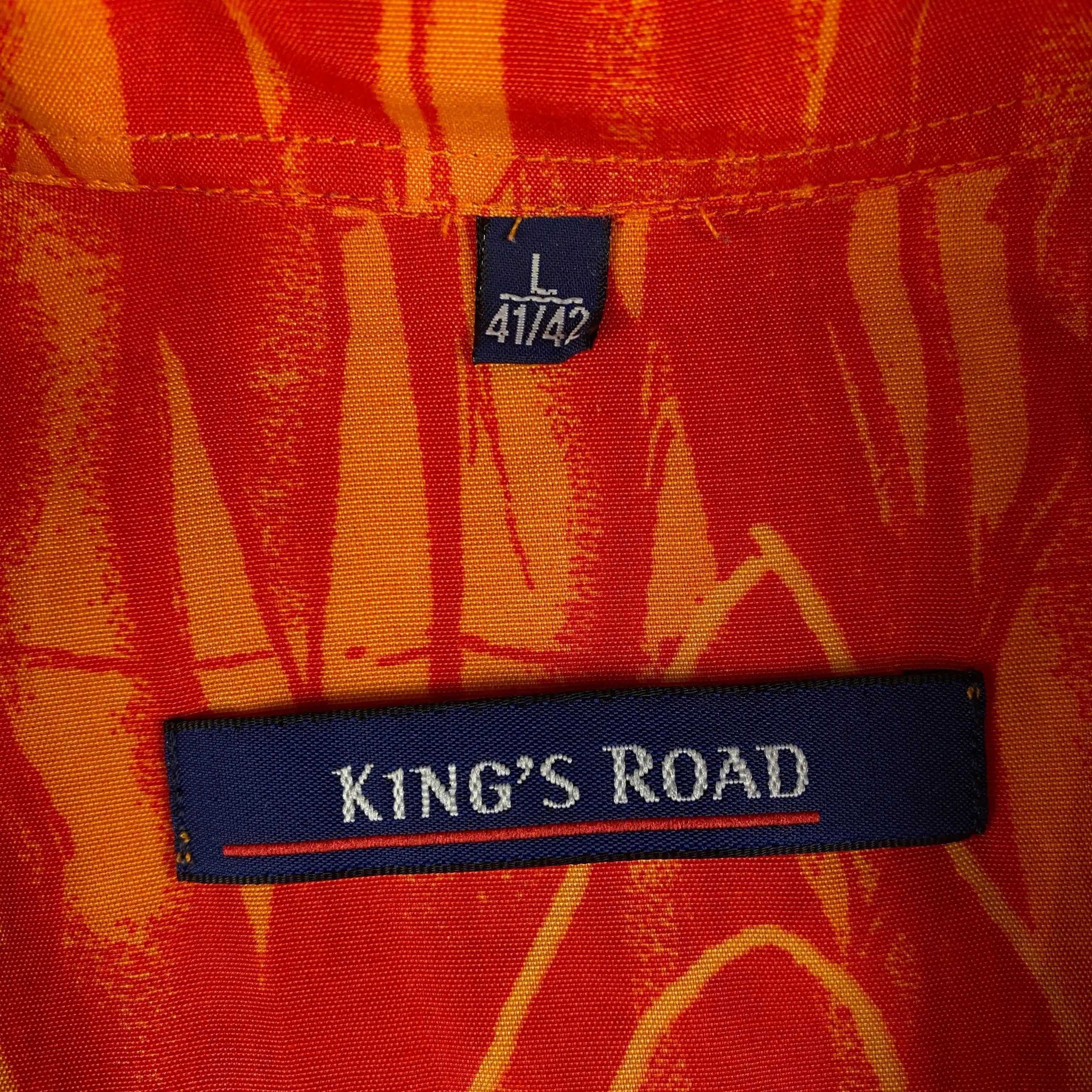 Vintage Men’s Crazy Hawaiian Shirt Short Sleeve Kings Road Size L Size US L / EU 52-54 / 3 - 4 Thumbnail