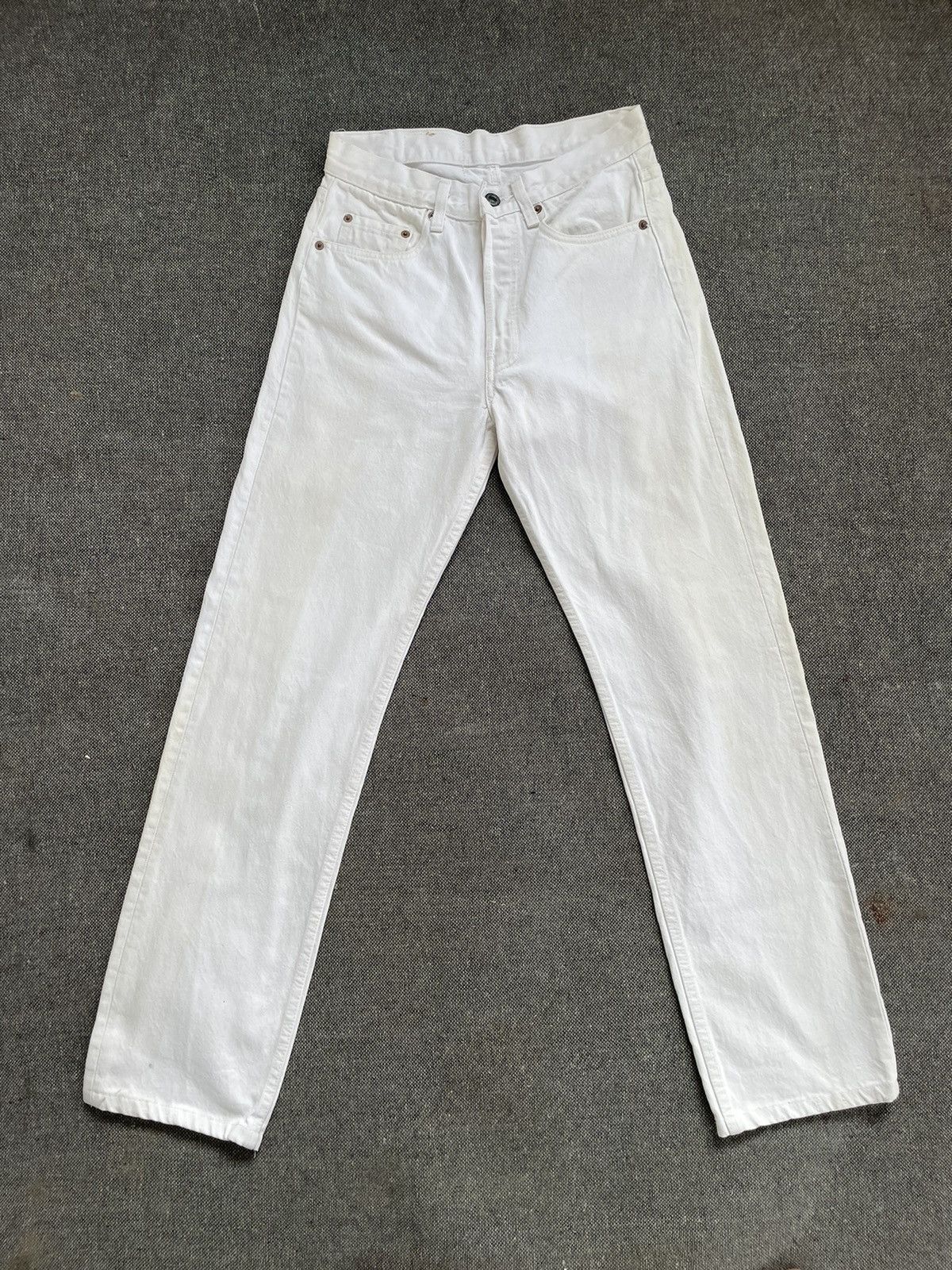 image of Levis Vintage Clothing x Made In USA Vintage 90's Levi’S 501 Jeans Made In Usa in White (Size 27)