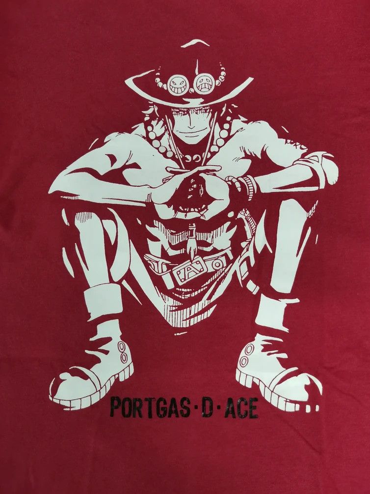 Anime Portgas D Ace One Piece Japan Anime Tee Akira Evangelion Size US L / EU 52-54 / 3 - 2 Thumbnail