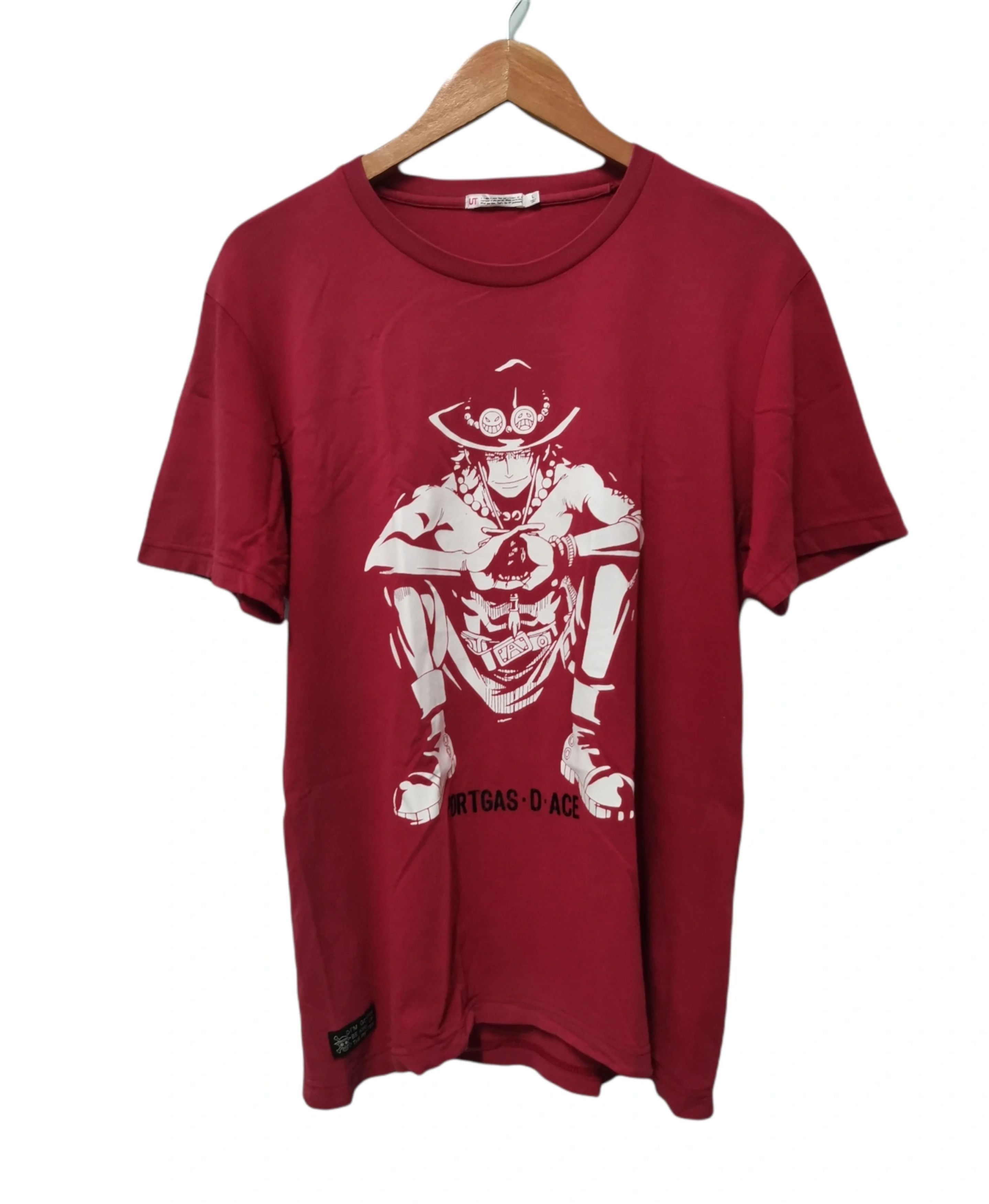 Anime Portgas D Ace One Piece Japan Anime Tee Akira Evangelion Size US L / EU 52-54 / 3 - 1 Thumbnail