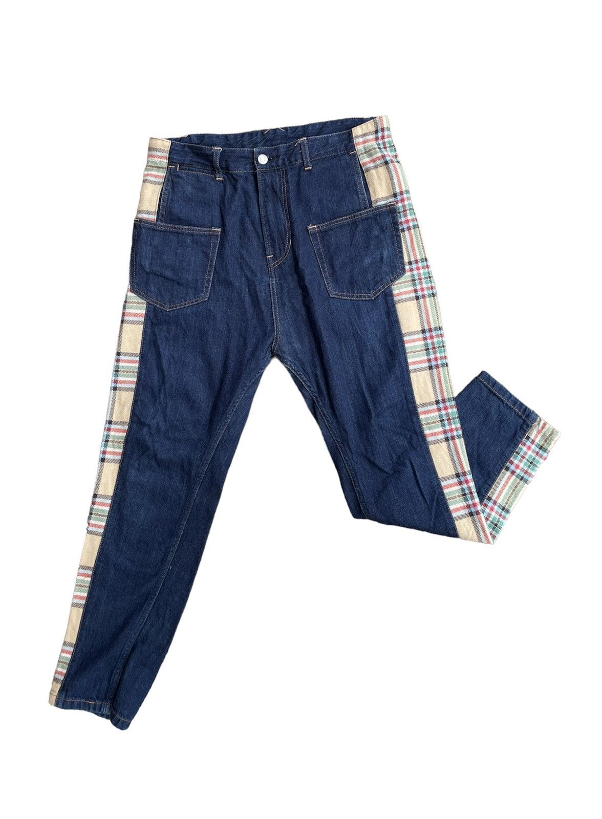 If Six Was Nine × Japanese Brand Japanese Brand Transform & New Drop Crotch Light Jeans Size US 33 - 5 Thumbnail