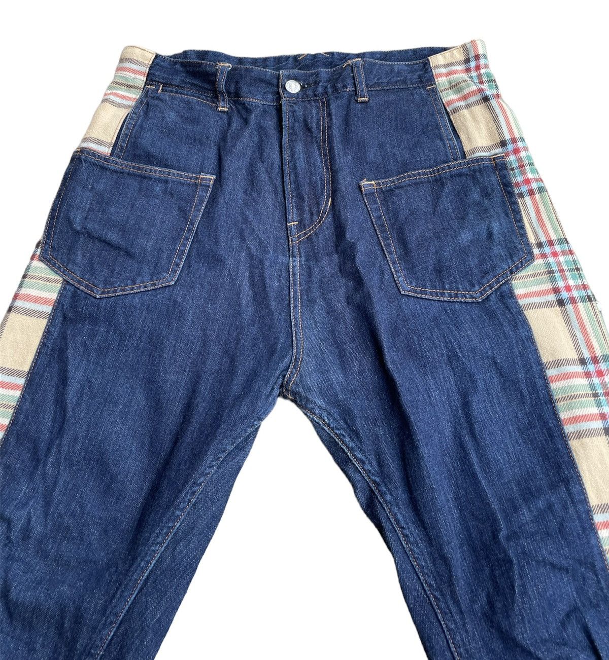 If Six Was Nine × Japanese Brand Japanese Brand Transform & New Drop Crotch Light Jeans Size US 33 - 2 Thumbnail