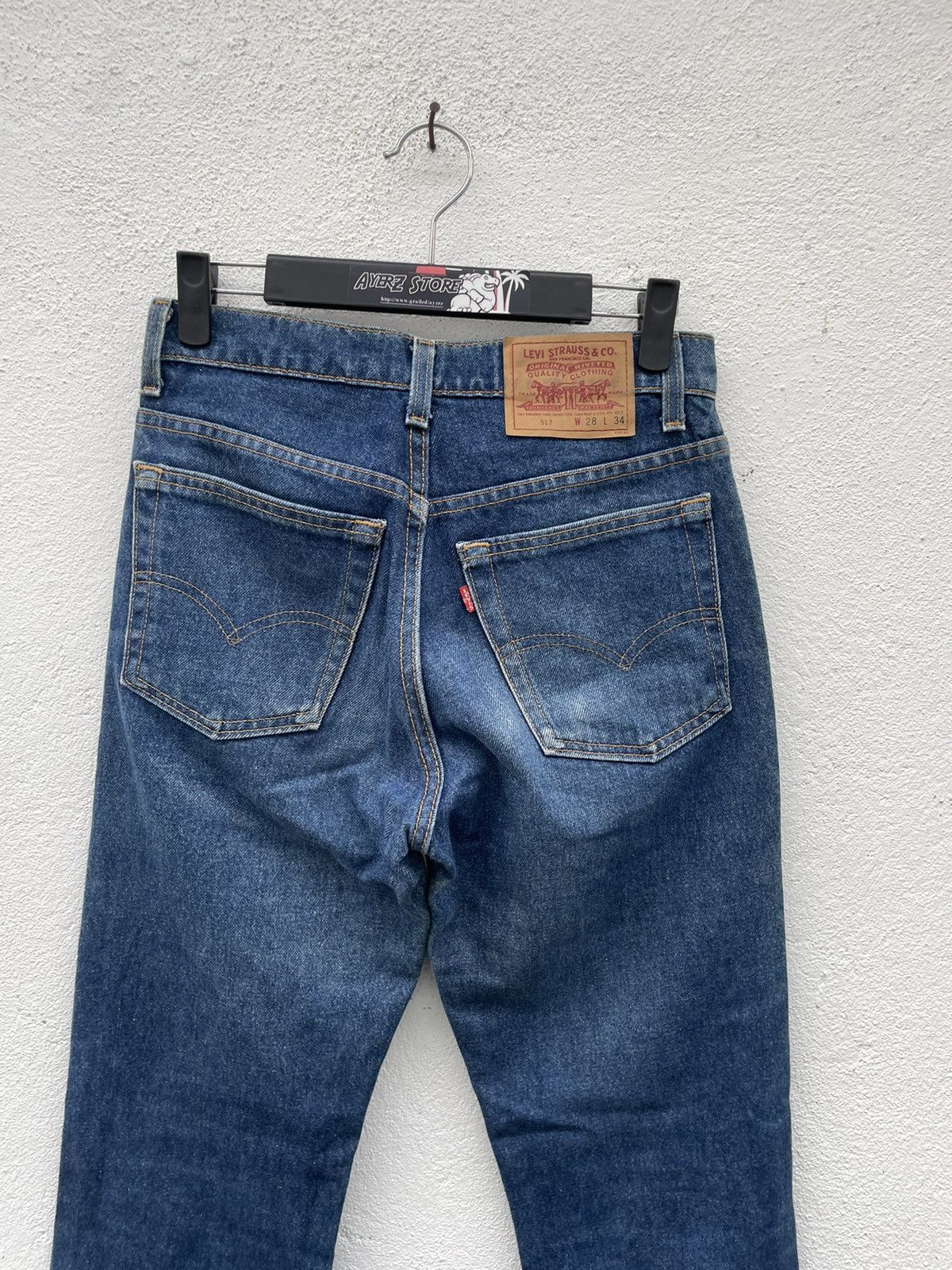 Levi's Vintage Clothing × Vintage Flare Jeans Vintage 90s Levi’s 512 Japan Market Made In Usa Size US 28 / EU 44 - 7 Thumbnail