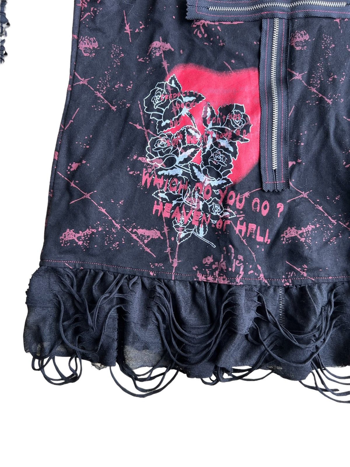 A.F.F.A. SICK🔥Blood Storm 🇯🇵 Anarchy Goth 💀 Hybrid Long Hoodie Size S / US 4 / IT 40 - 8 Thumbnail
