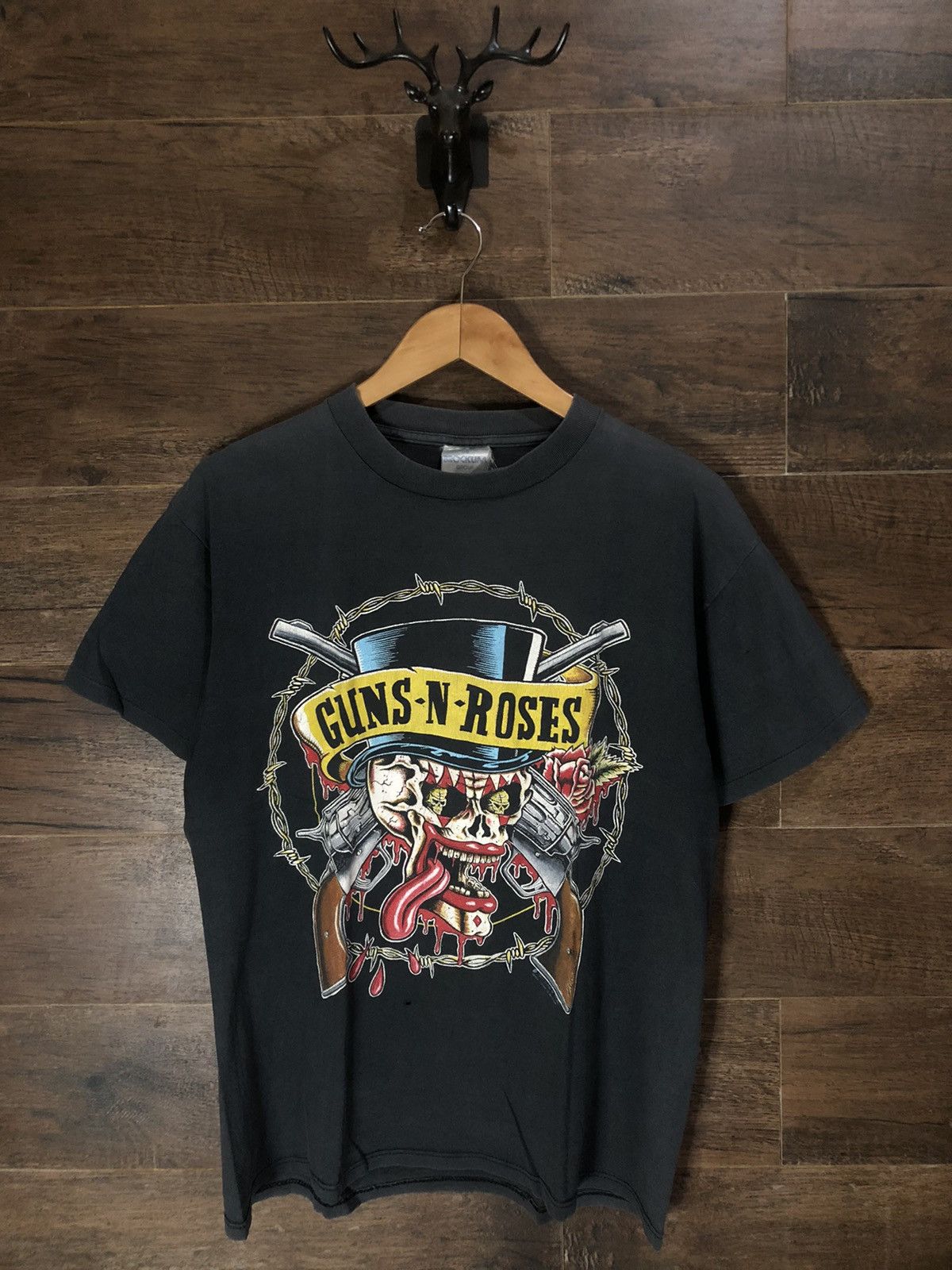 Vintage 1990 Guns N Roses Sloane Skull Dagger Shirt Brockum
