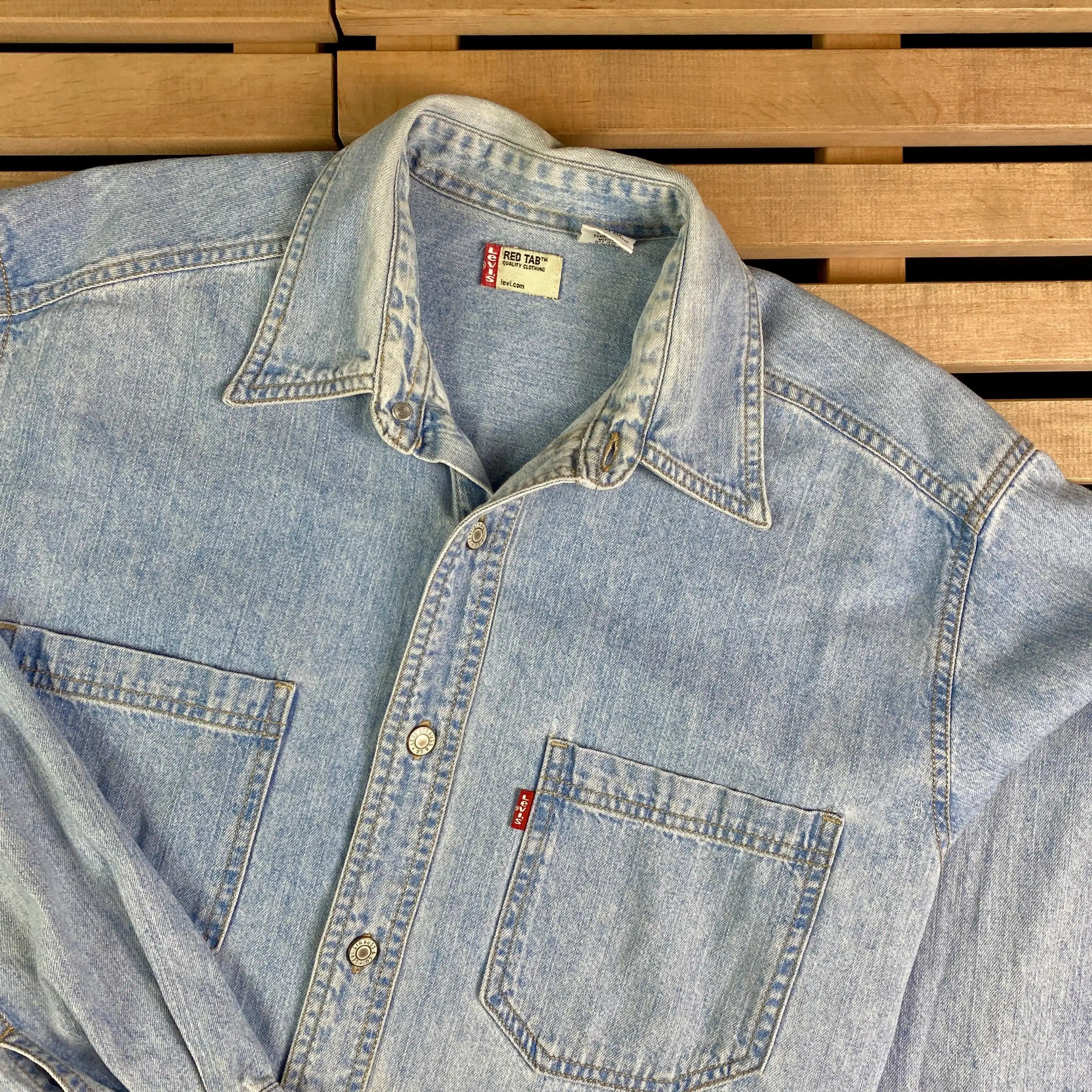 Levi's Mens Denim Shirt Long Sleeve Levis Vintage Size S Size US S / EU 44-46 / 1 - 2 Thumbnail