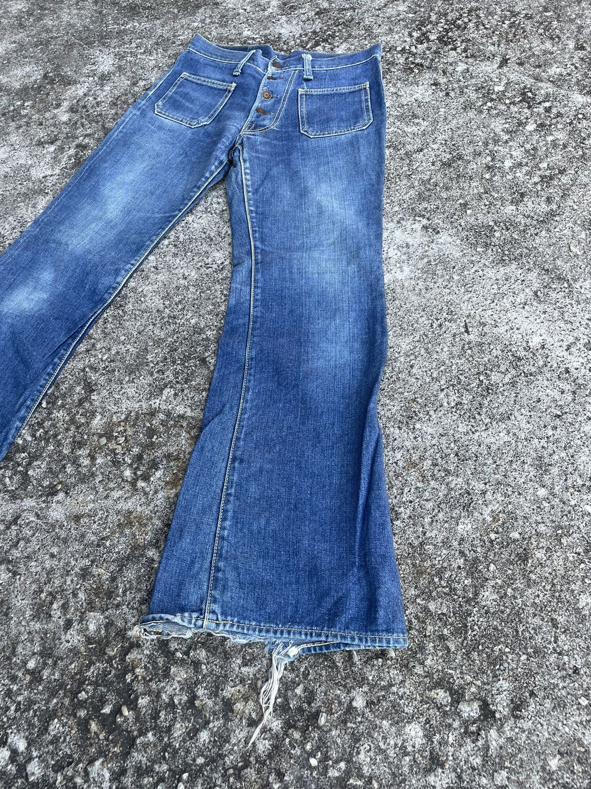 Vintage Vintage 70s Bigstone Flare Bush Bootcut Jeans Size US 28 / EU 44 - 6 Thumbnail