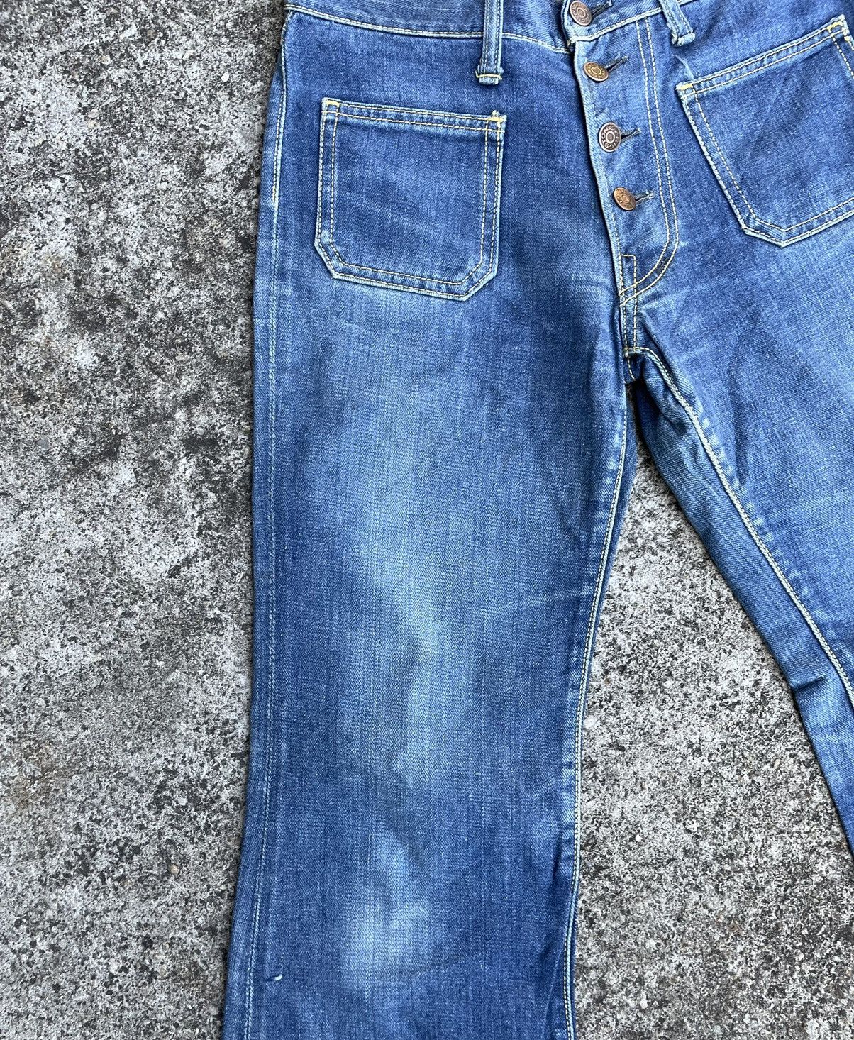 Vintage Vintage 70s Bigstone Flare Bush Bootcut Jeans Size US 28 / EU 44 - 4 Thumbnail
