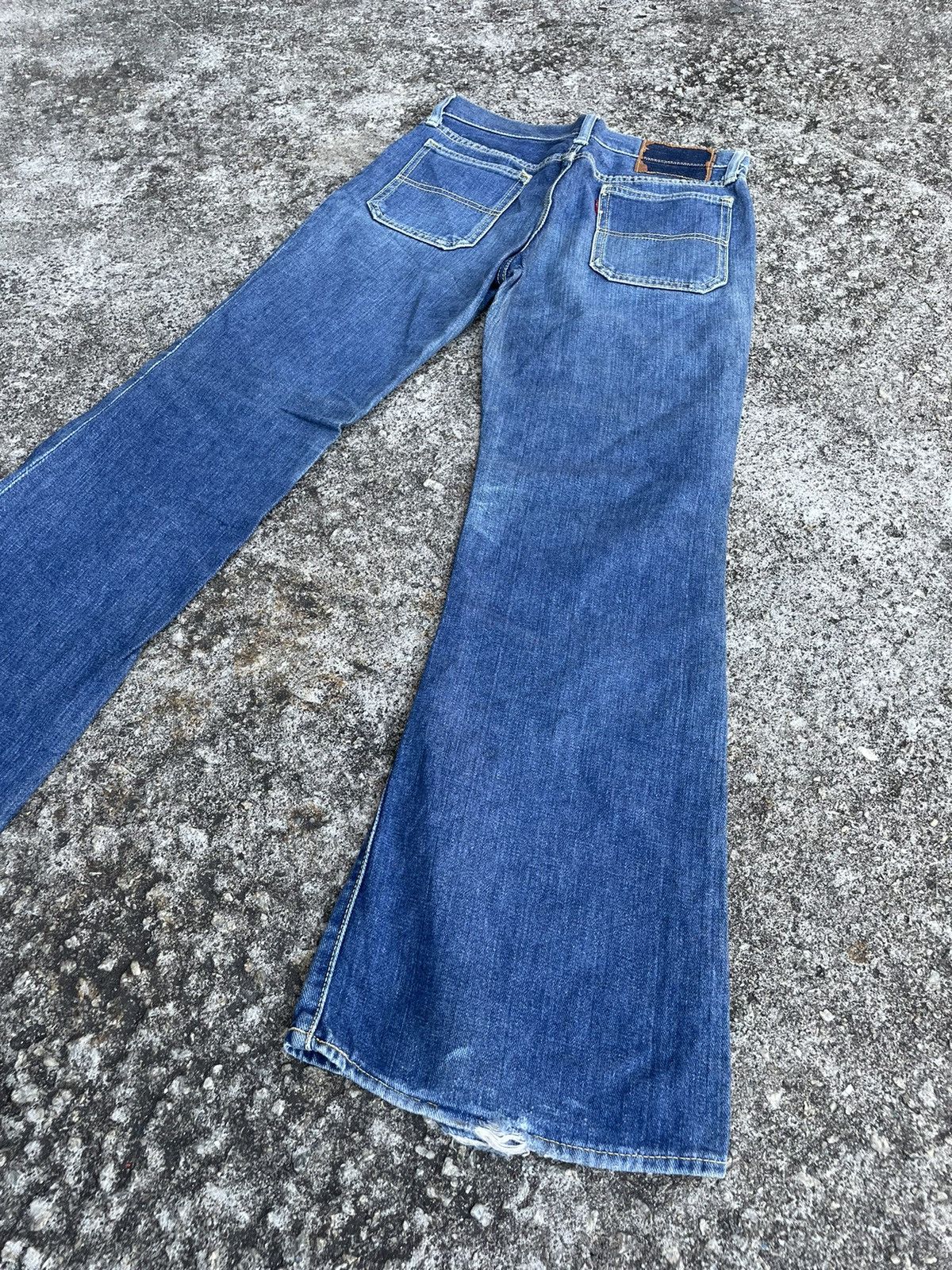 Vintage Vintage 70s Bigstone Flare Bush Bootcut Jeans Size US 28 / EU 44 - 13 Thumbnail
